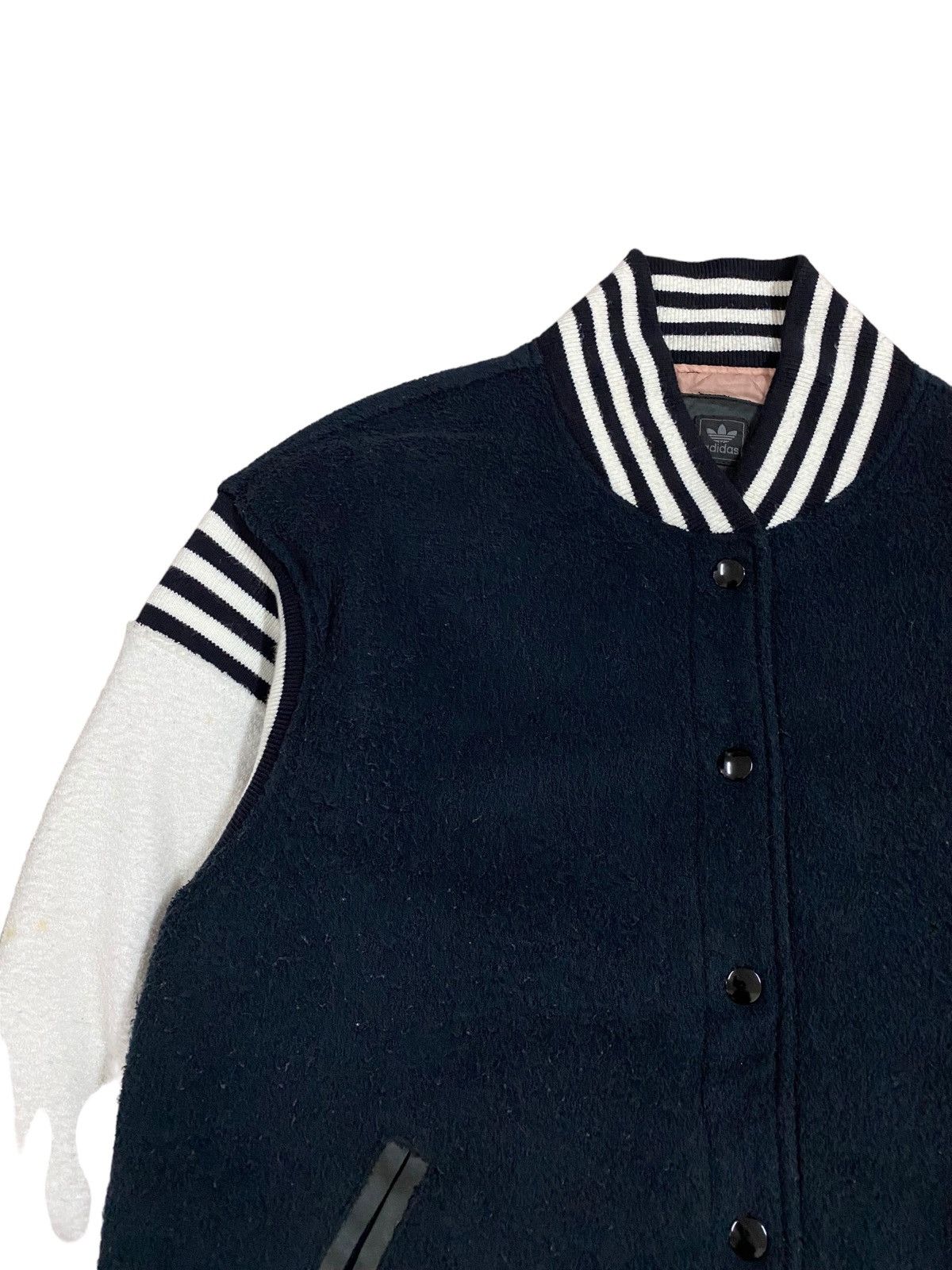Adidas Adidas Raglan Color Block Coach Jacket Wool Quilted Size US L / EU 52-54 / 3 - 8 Thumbnail