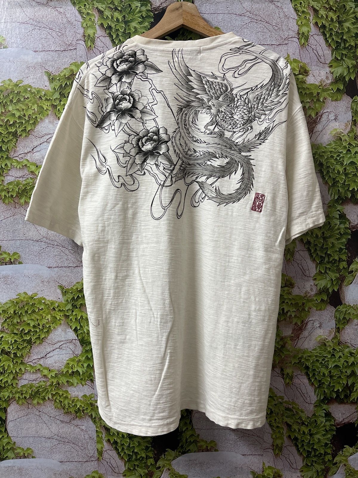 Karakuri Tamashii VINTAGE SUKAJAN DRAGON KARAKURI TEE VERY RARE Size US XL / EU 56 / 4 - 6 Thumbnail