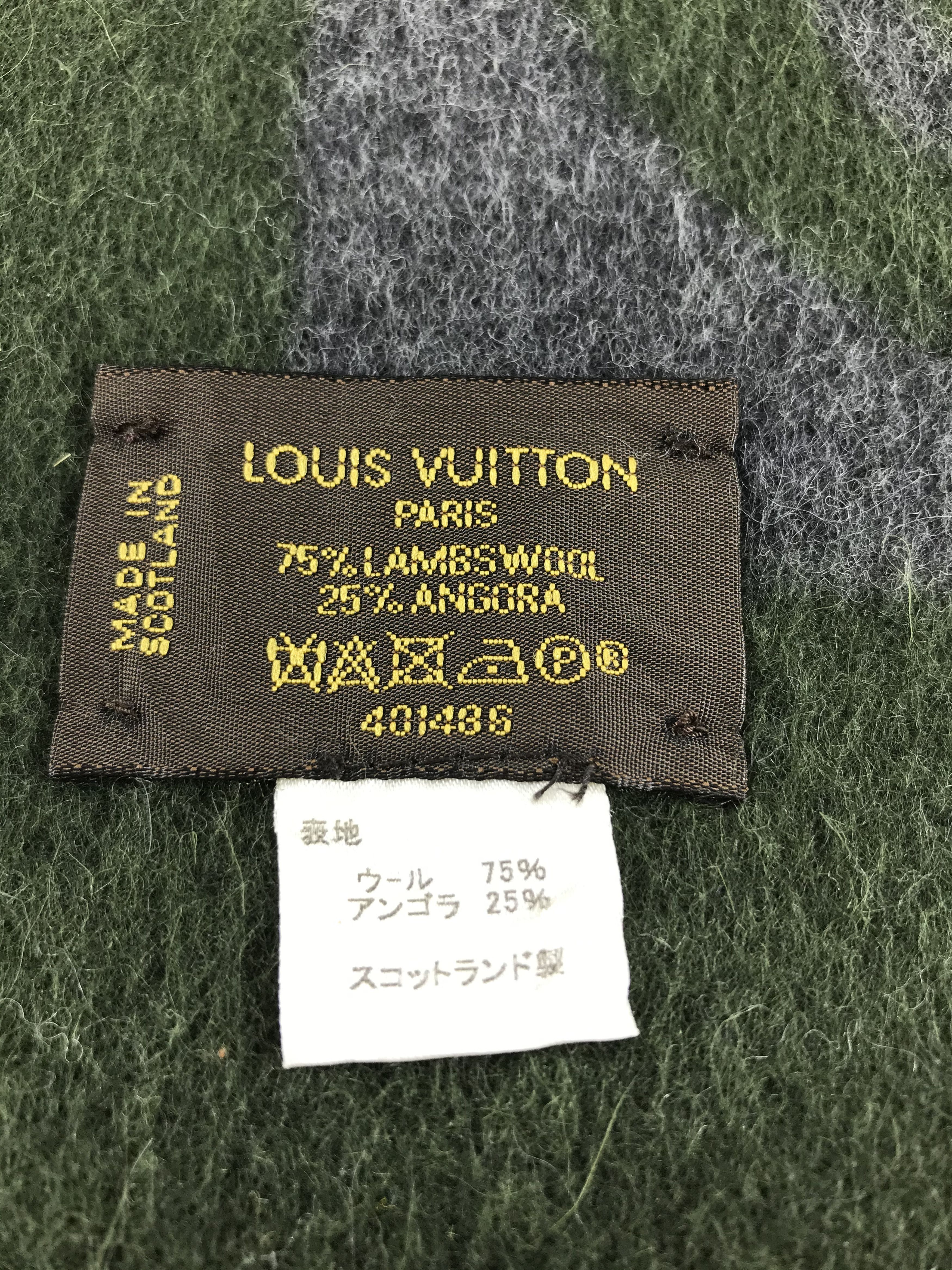 Louis Vuitton AUTHENTIC Louis Vuitton Cardiff Angora Scarf Muffler V401 Size ONE SIZE - 6 Thumbnail