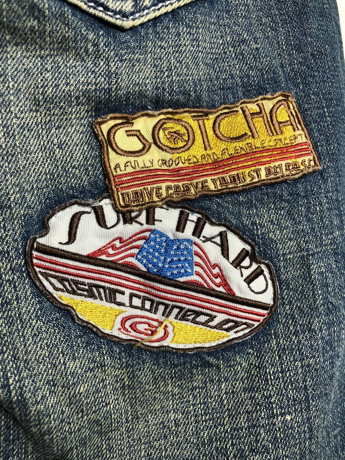 Gotcha × If Six Was Nine × Japanese Brand Japanese Brand Gotcha Distressed Patchwork jeans Size US 33 - 9 Thumbnail