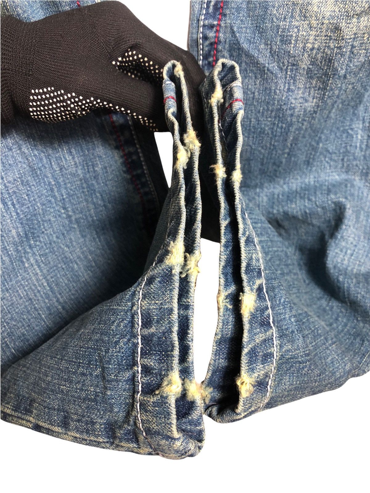 Gotcha × If Six Was Nine × Japanese Brand Japanese Brand Gotcha Distressed Patchwork jeans Size US 33 - 7 Thumbnail