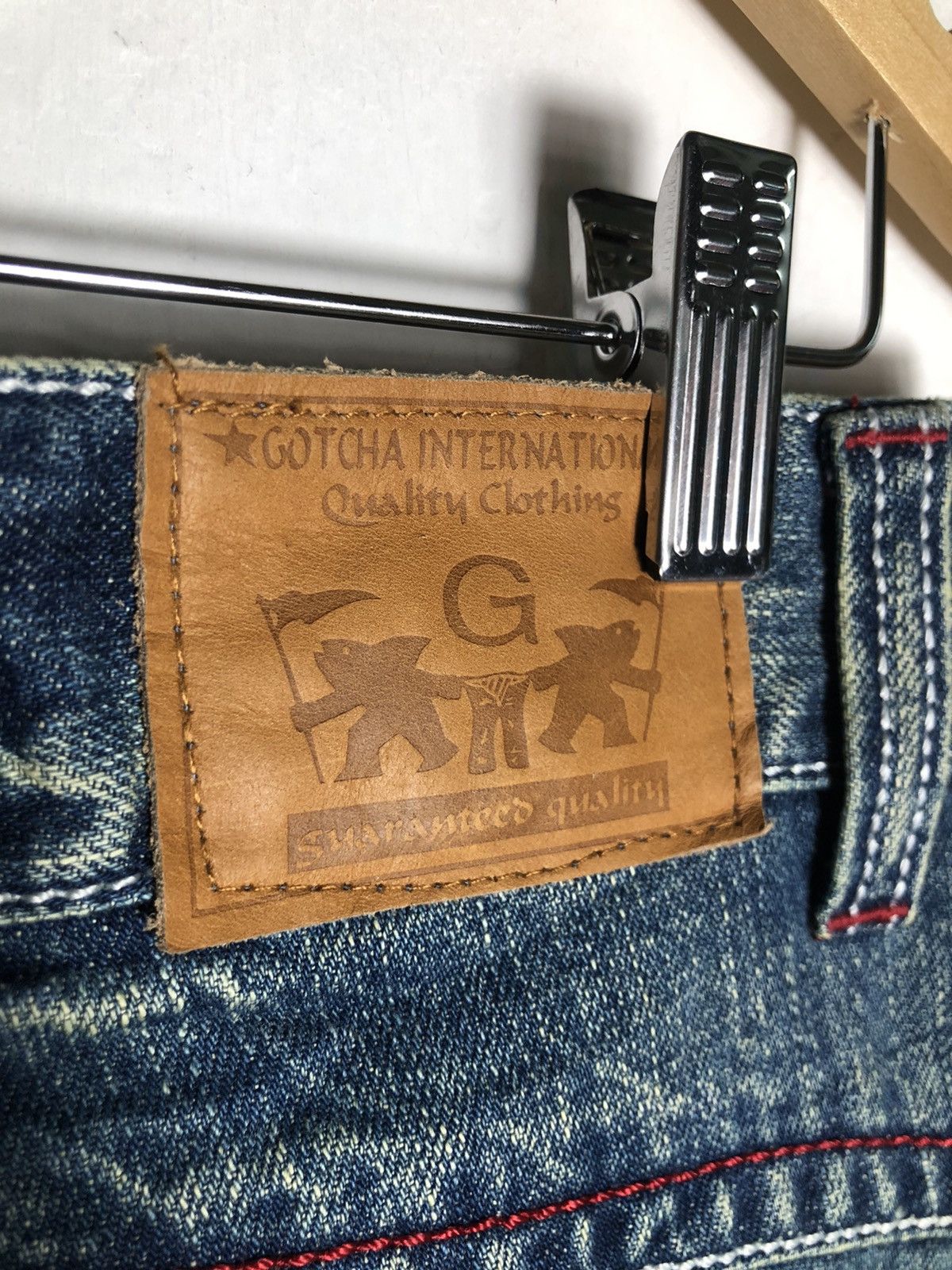 Gotcha × If Six Was Nine × Japanese Brand Japanese Brand Gotcha Distressed Patchwork jeans Size US 33 - 10 Thumbnail