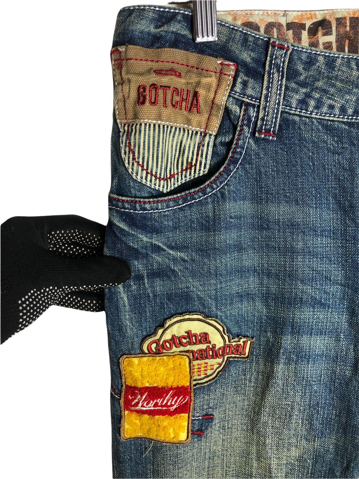 Gotcha × If Six Was Nine × Japanese Brand Japanese Brand Gotcha Distressed Patchwork jeans Size US 33 - 3 Thumbnail