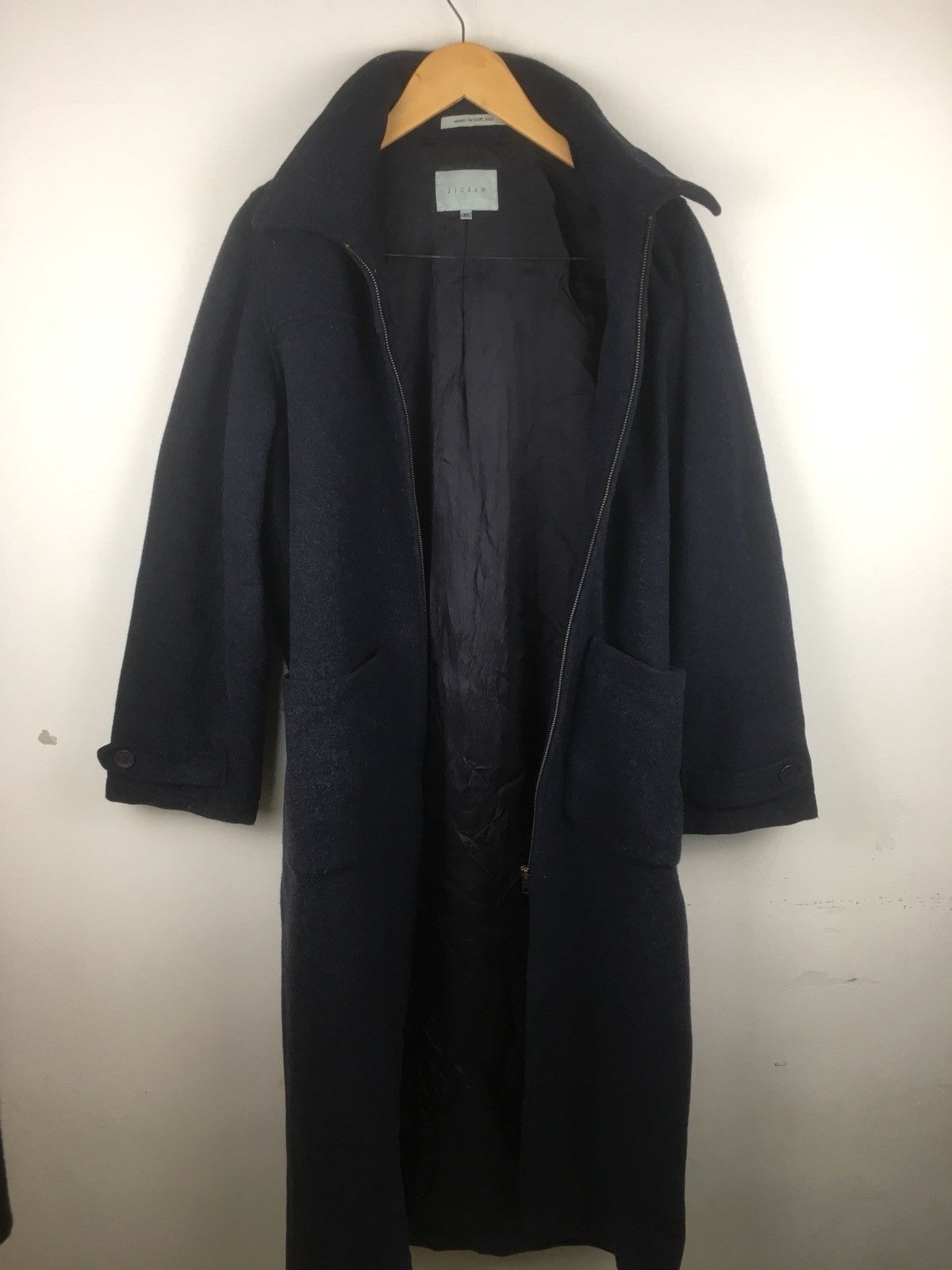 Designer × Jigsaw Jigsaw wool zipper long coat Size US M / EU 48-50 / 2 - 3 Thumbnail