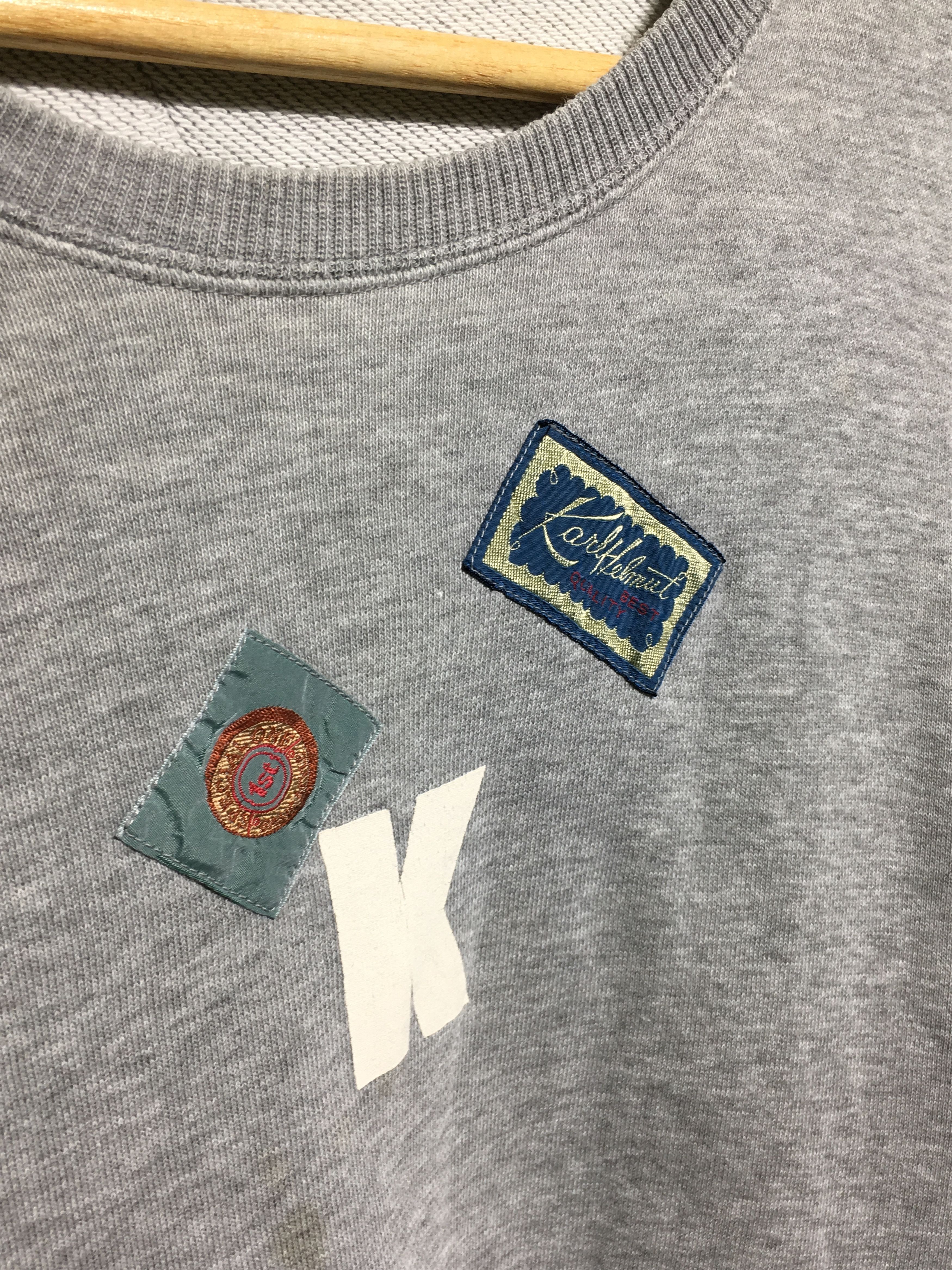 Karl Helmut Vintage KARL HELMUT Patched Sportswear Crewneck Sweatshirt Size US L / EU 52-54 / 3 - 3 Thumbnail