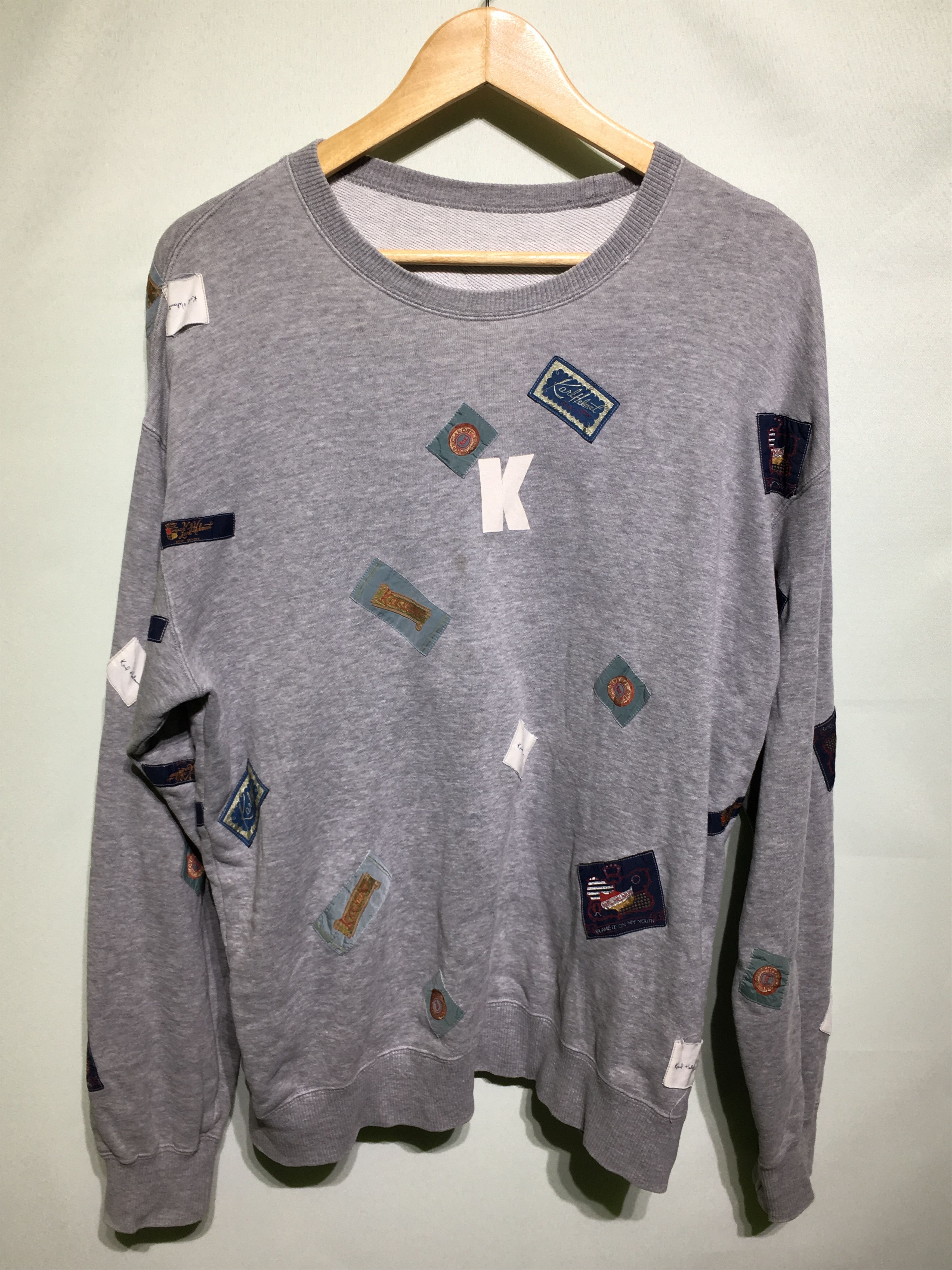 Karl Helmut Vintage KARL HELMUT Patched Sportswear Crewneck Sweatshirt Size US L / EU 52-54 / 3 - 1 Thumbnail
