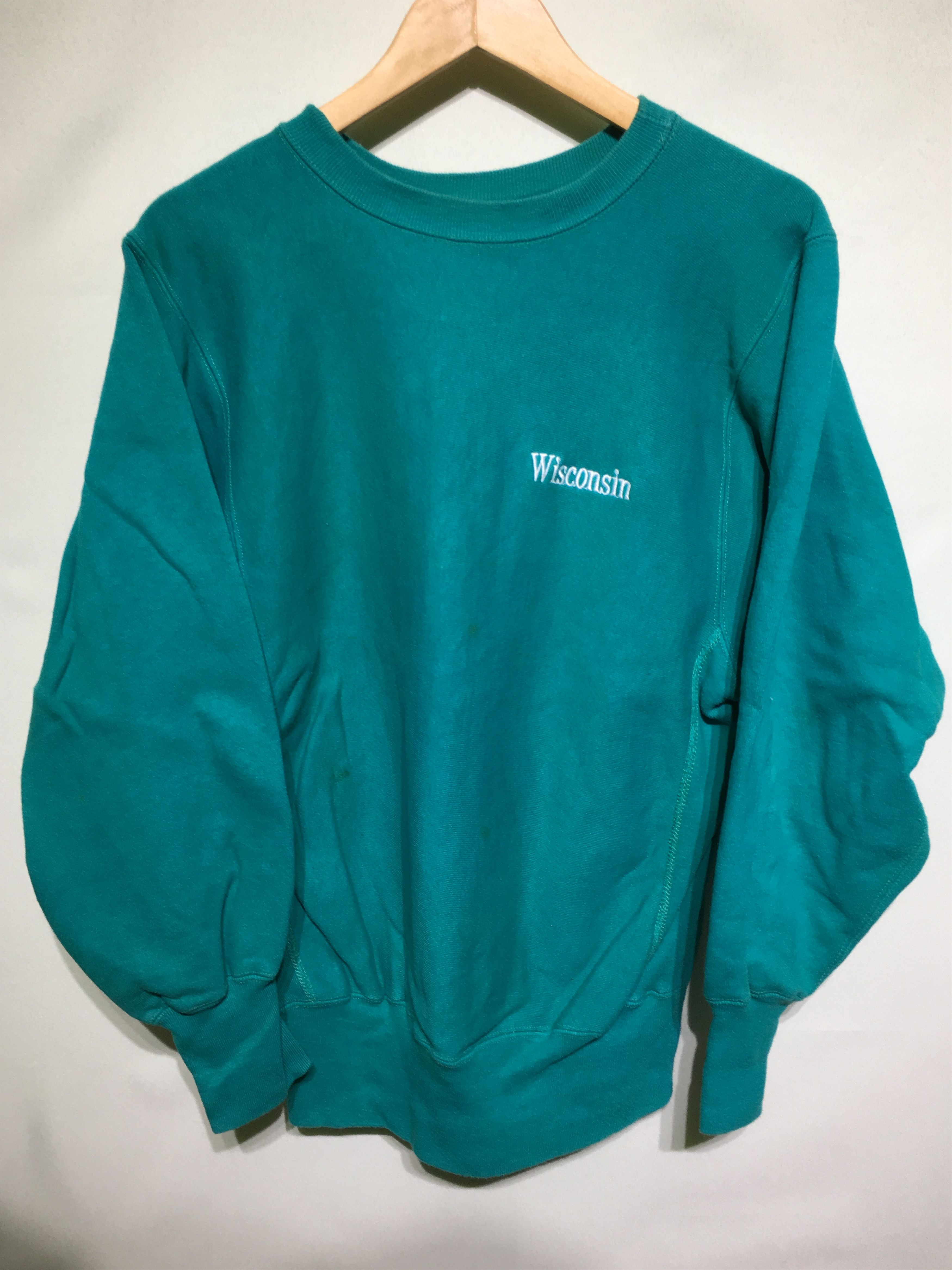 トップス Champion 70s reverse weave C/N WISCONSIN Seventies Champion Reverse Weave Hoodie – Community Thrift and Vintage