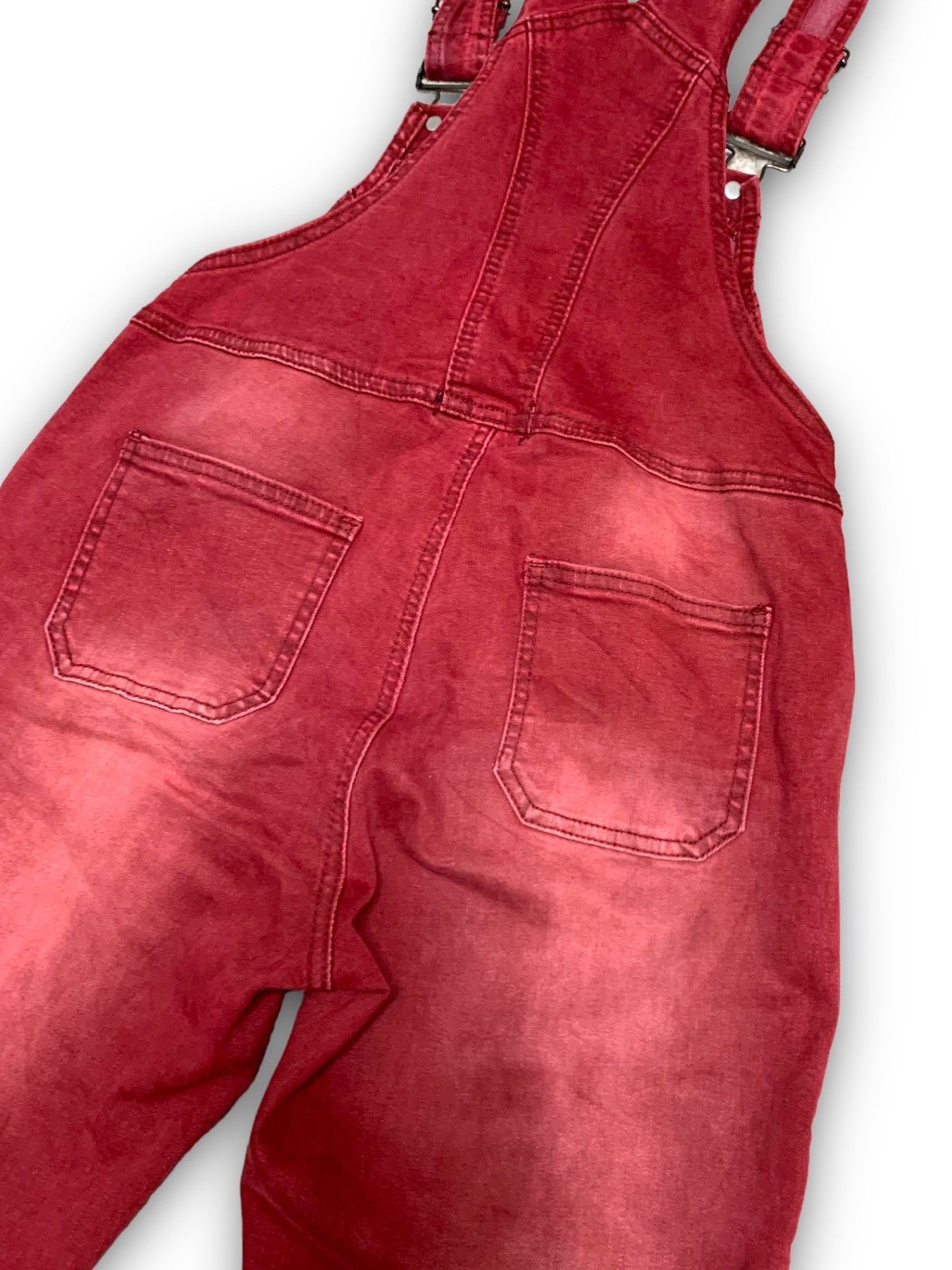 Designer × Japanese Brand AMERICAN BAZI OVERALL DISTRESSED JEANS DENIM Size US 29 - 15 Thumbnail