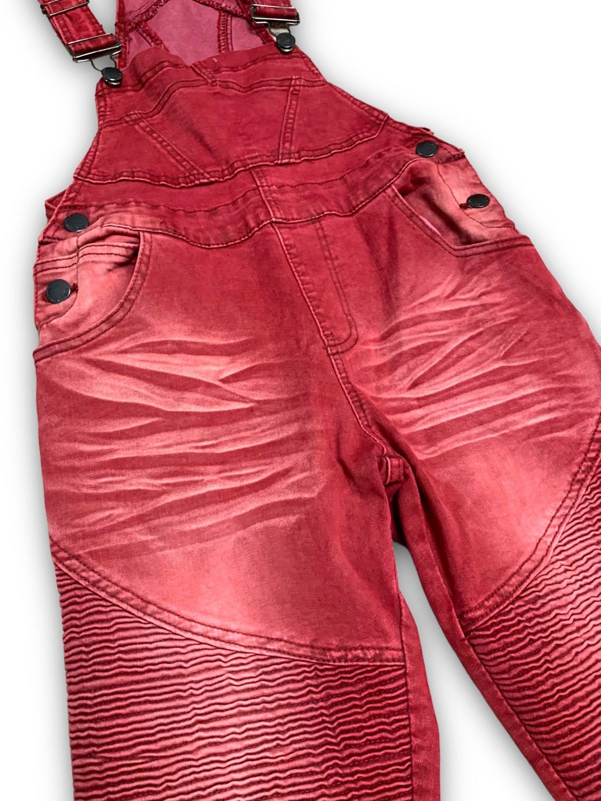 Designer × Japanese Brand AMERICAN BAZI OVERALL DISTRESSED JEANS DENIM Size US 29 - 10 Thumbnail