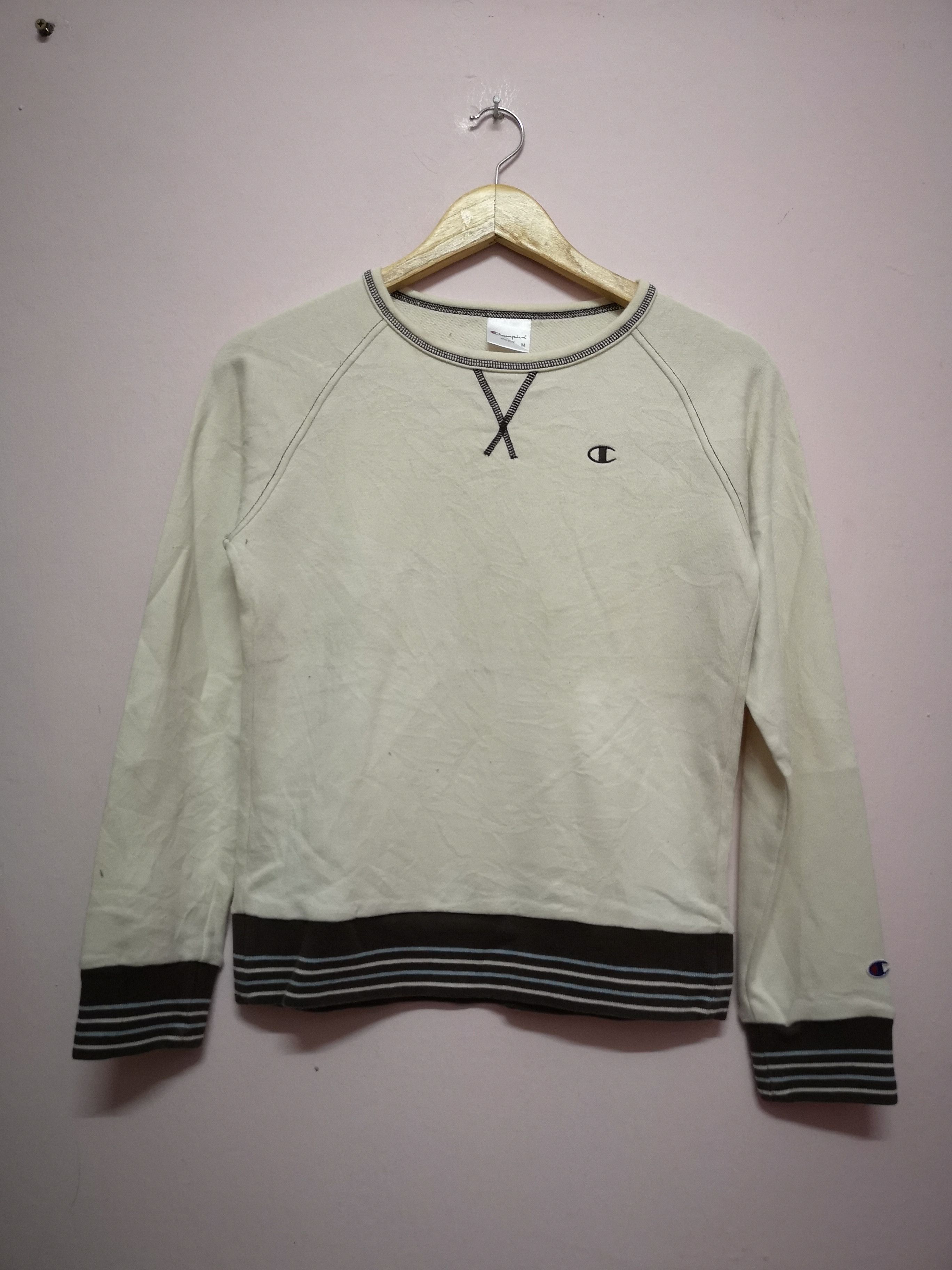 Champion VINTAGE CHAMPION STRIPES CREWNECK SWEATSHIRTS Size US M / EU 48-50 / 2 - 1 Thumbnail