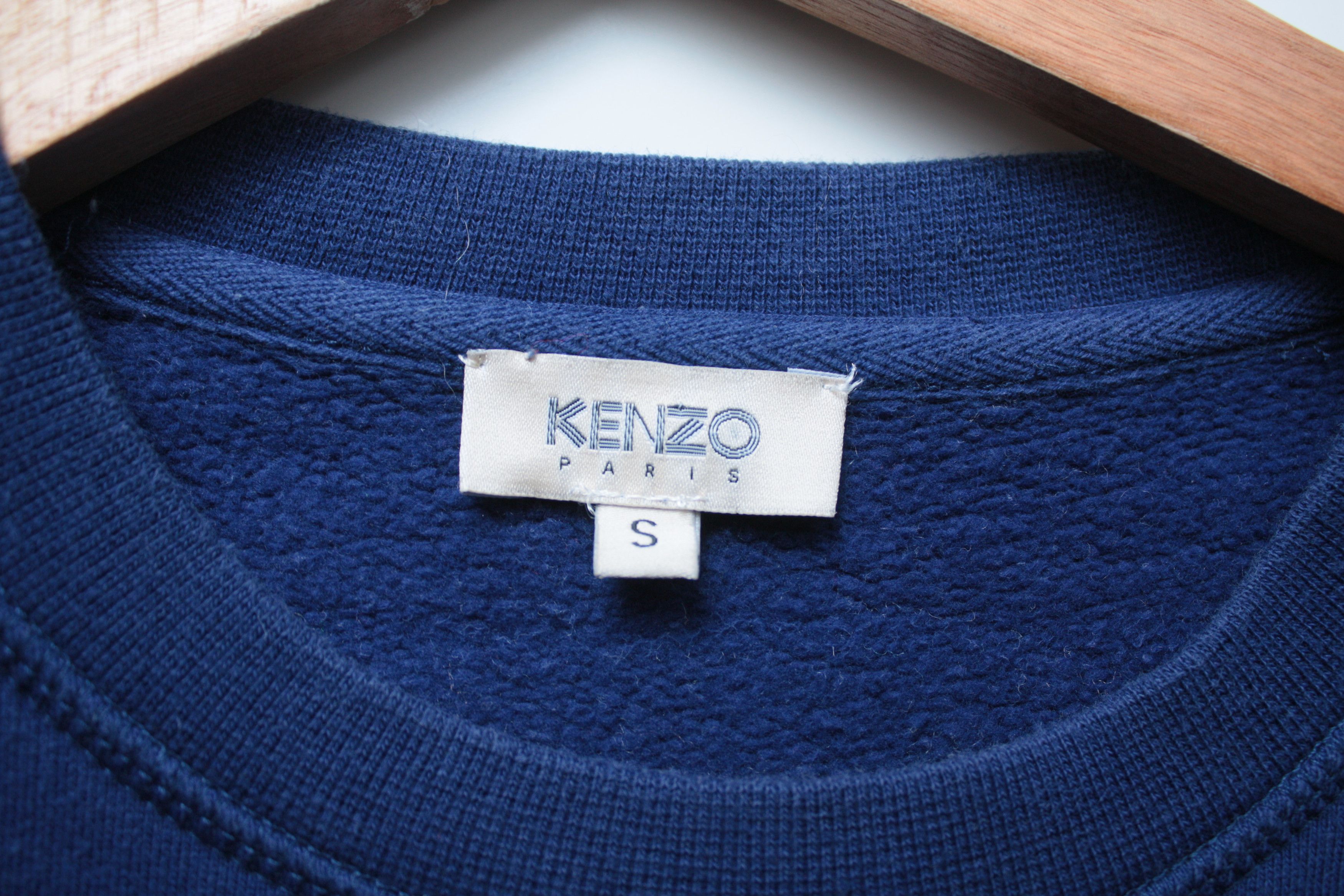 Kenzo Kenzo Navy Sweatshirt Small Women's Small Made In Portugal Size S / US 4 / IT 40 - 2 Thumbnail