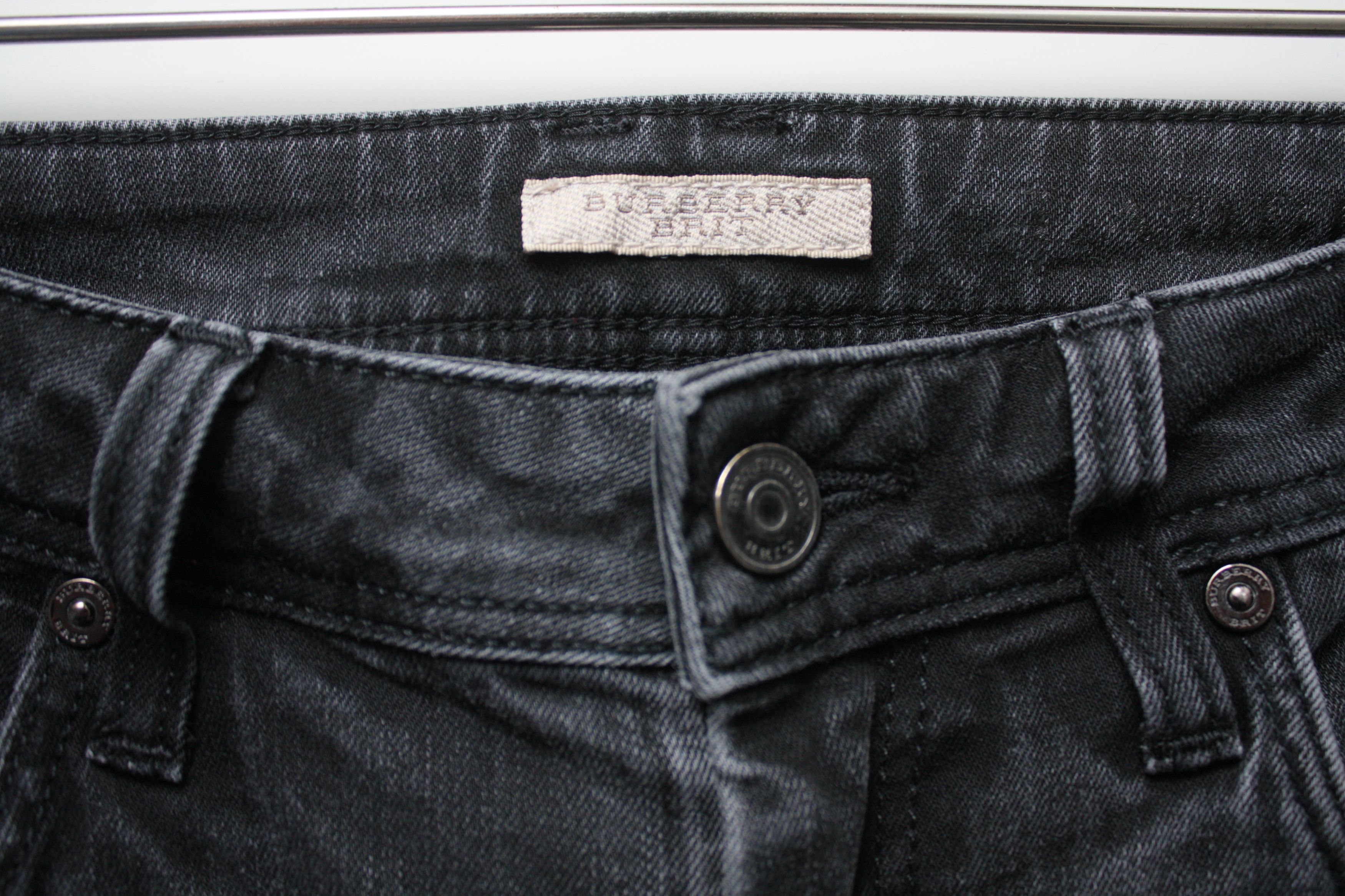 Burberry Burberry Brit Stonewashed Grey Denim Jeans Pants Women's 29R Size 29" - 3 Thumbnail