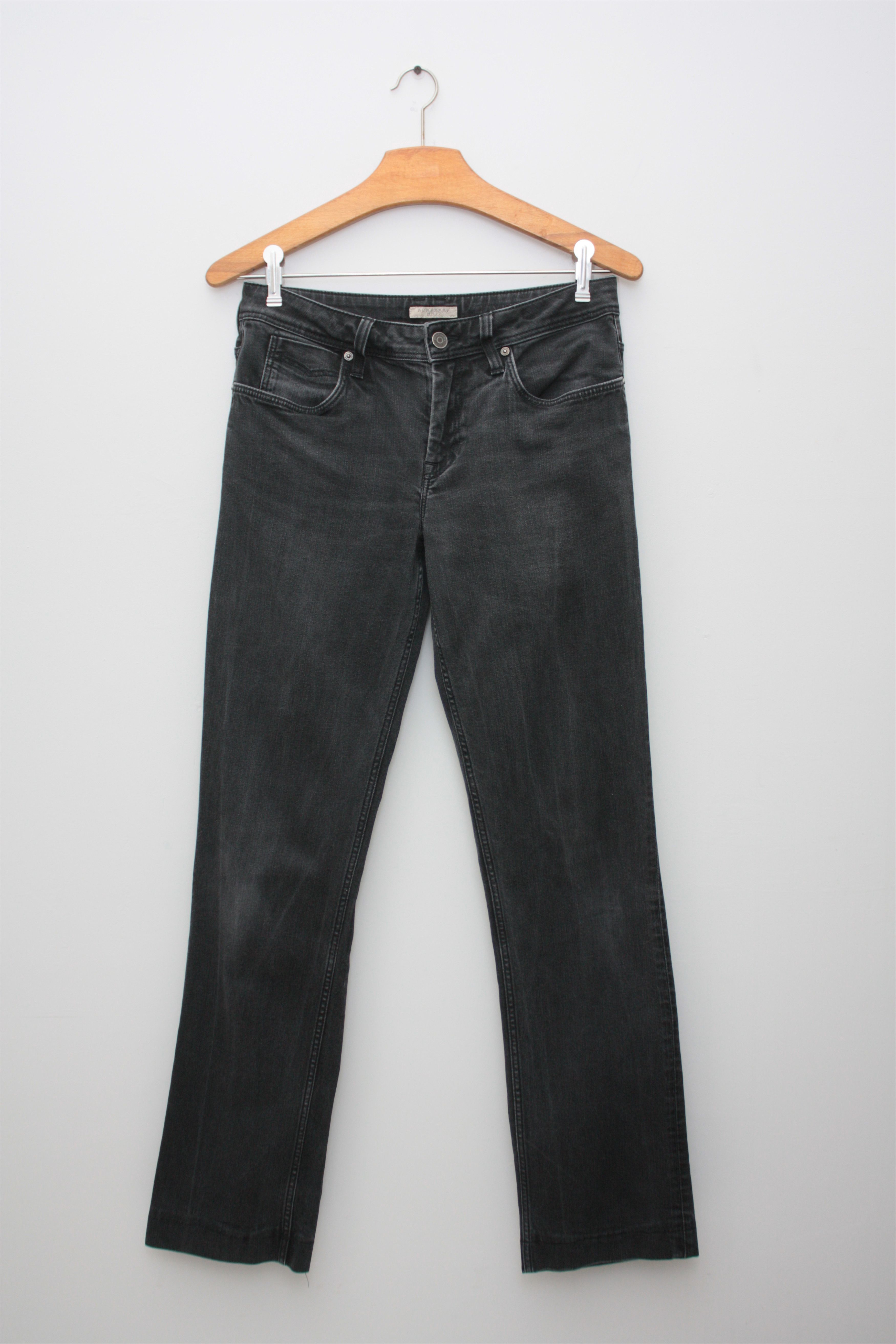 Burberry Burberry Brit Stonewashed Grey Denim Jeans Pants Women's 29R Size 29" - 1 Thumbnail