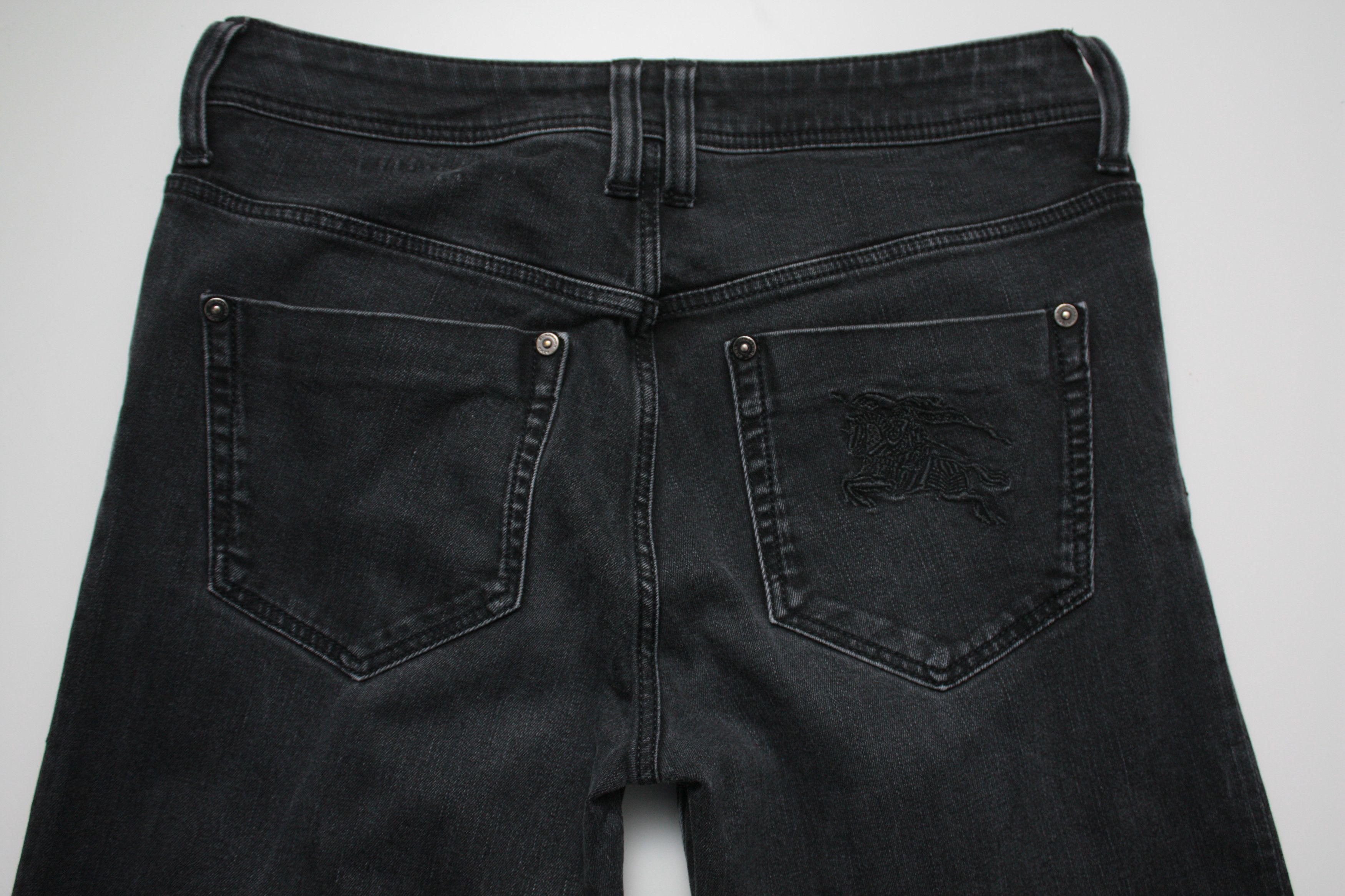 Burberry Burberry Brit Stonewashed Grey Denim Jeans Pants Women's 29R Size 29" - 4 Thumbnail