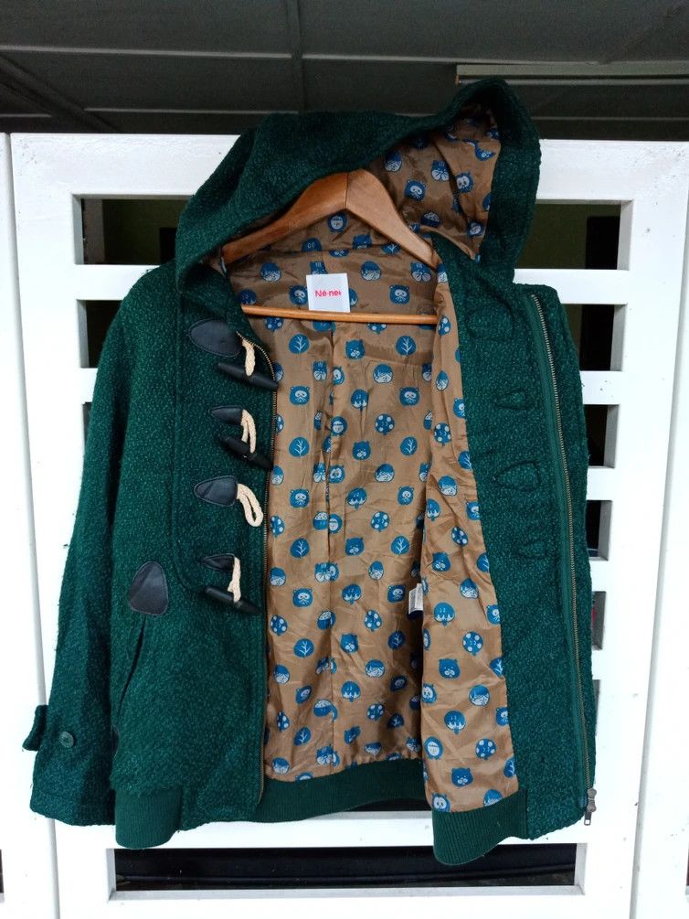 Issey Miyake × Japanese Brand Issey Miyake Green Wool Duffle Size US M / EU 48-50 / 2 - 2 Thumbnail