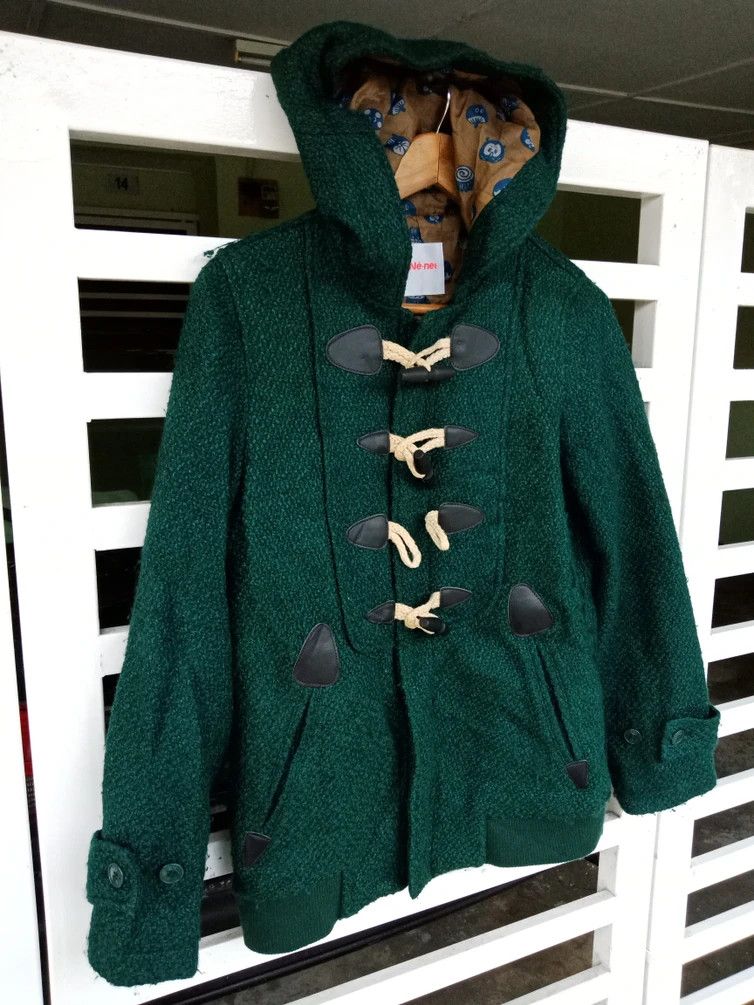Issey Miyake × Japanese Brand Issey Miyake Green Wool Duffle Size US M / EU 48-50 / 2 - 4 Thumbnail