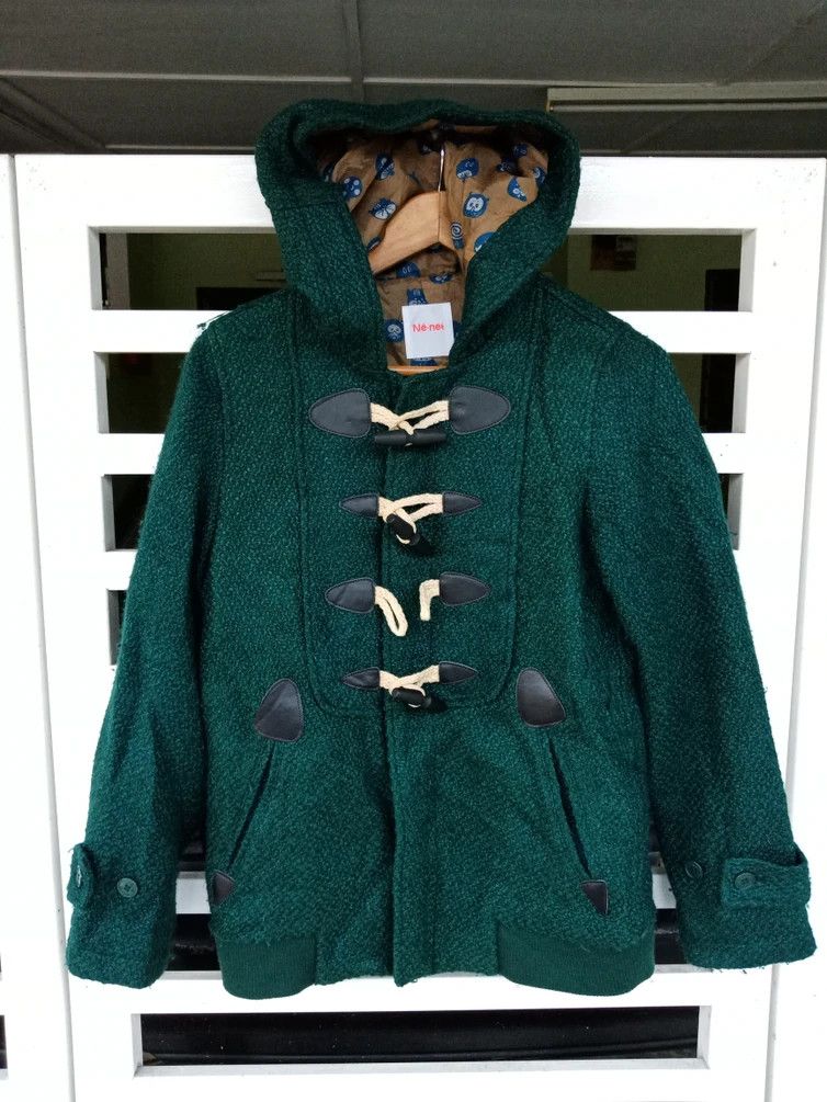 Issey Miyake × Japanese Brand Issey Miyake Green Wool Duffle Size US M / EU 48-50 / 2 - 1 Thumbnail