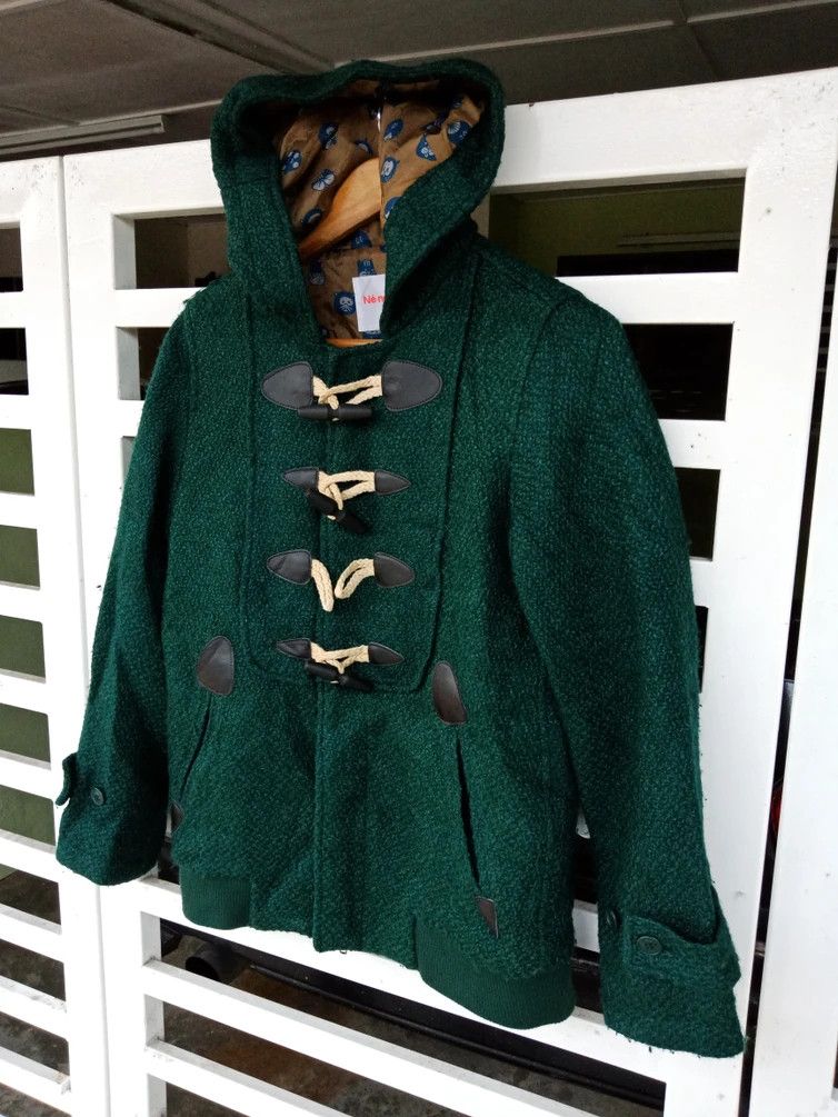 Issey Miyake × Japanese Brand Issey Miyake Green Wool Duffle Size US M / EU 48-50 / 2 - 5 Thumbnail