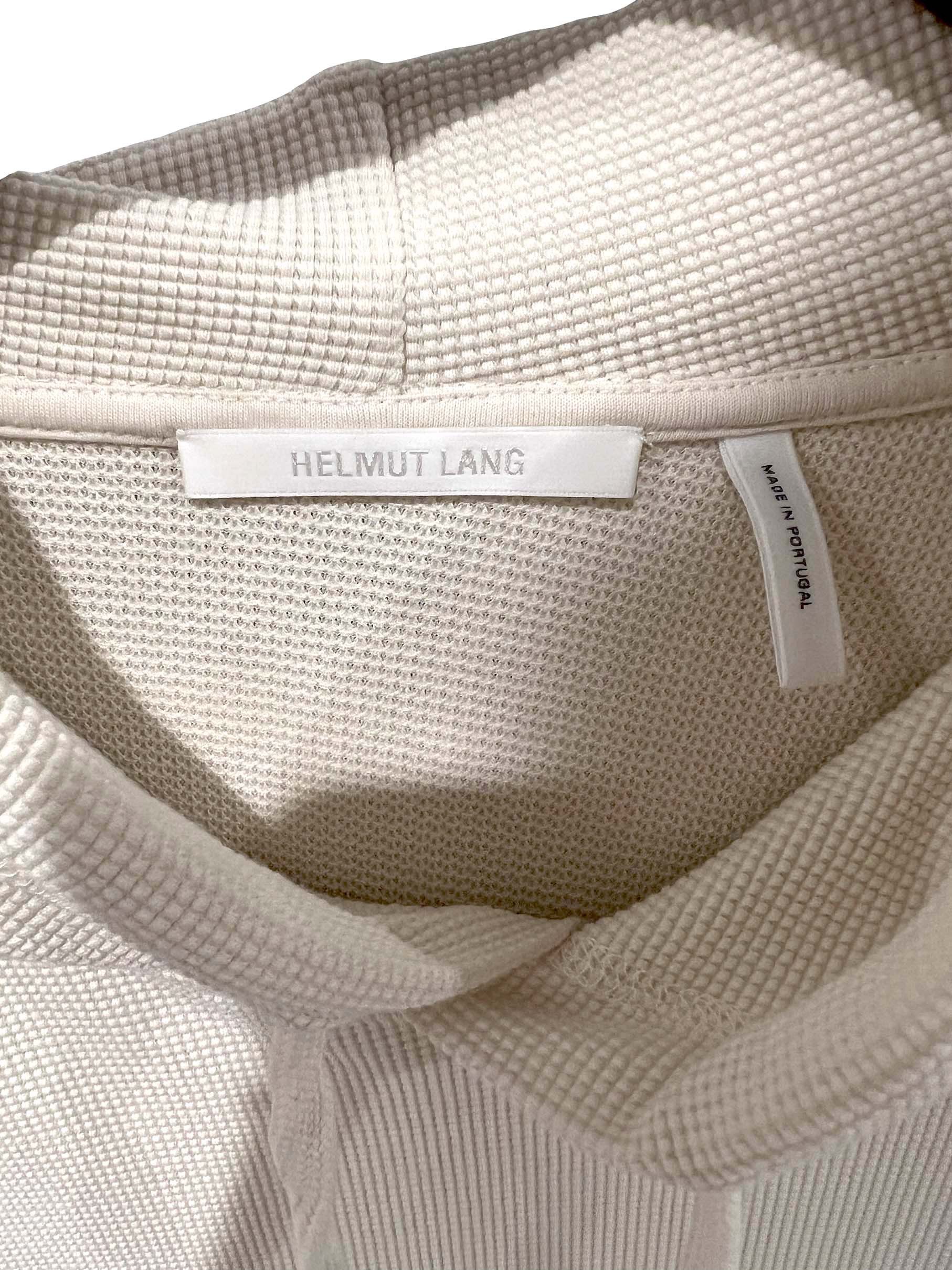 Helmut Lang Helmut Lang Off-White Waffle Hoodie Size US M / EU 48-50 / 2 - 4 Thumbnail