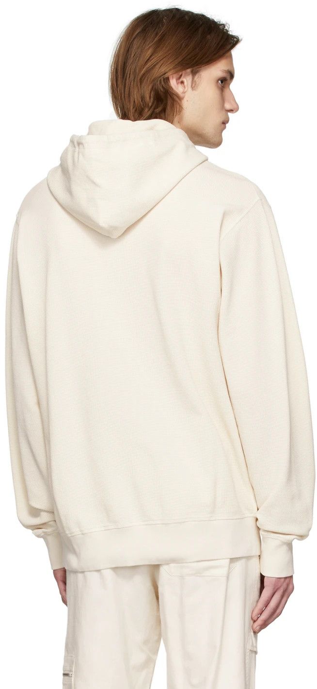 Helmut Lang Helmut Lang Off-White Waffle Hoodie Size US M / EU 48-50 / 2 - 8 Thumbnail