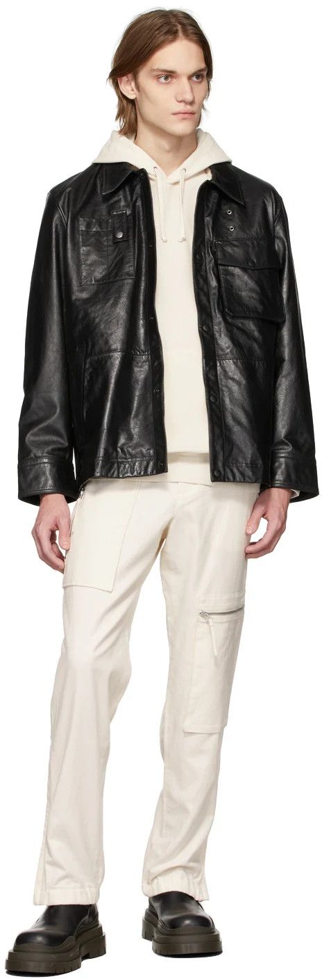 Helmut Lang Helmut Lang Off-White Waffle Hoodie Size US M / EU 48-50 / 2 - 9 Thumbnail