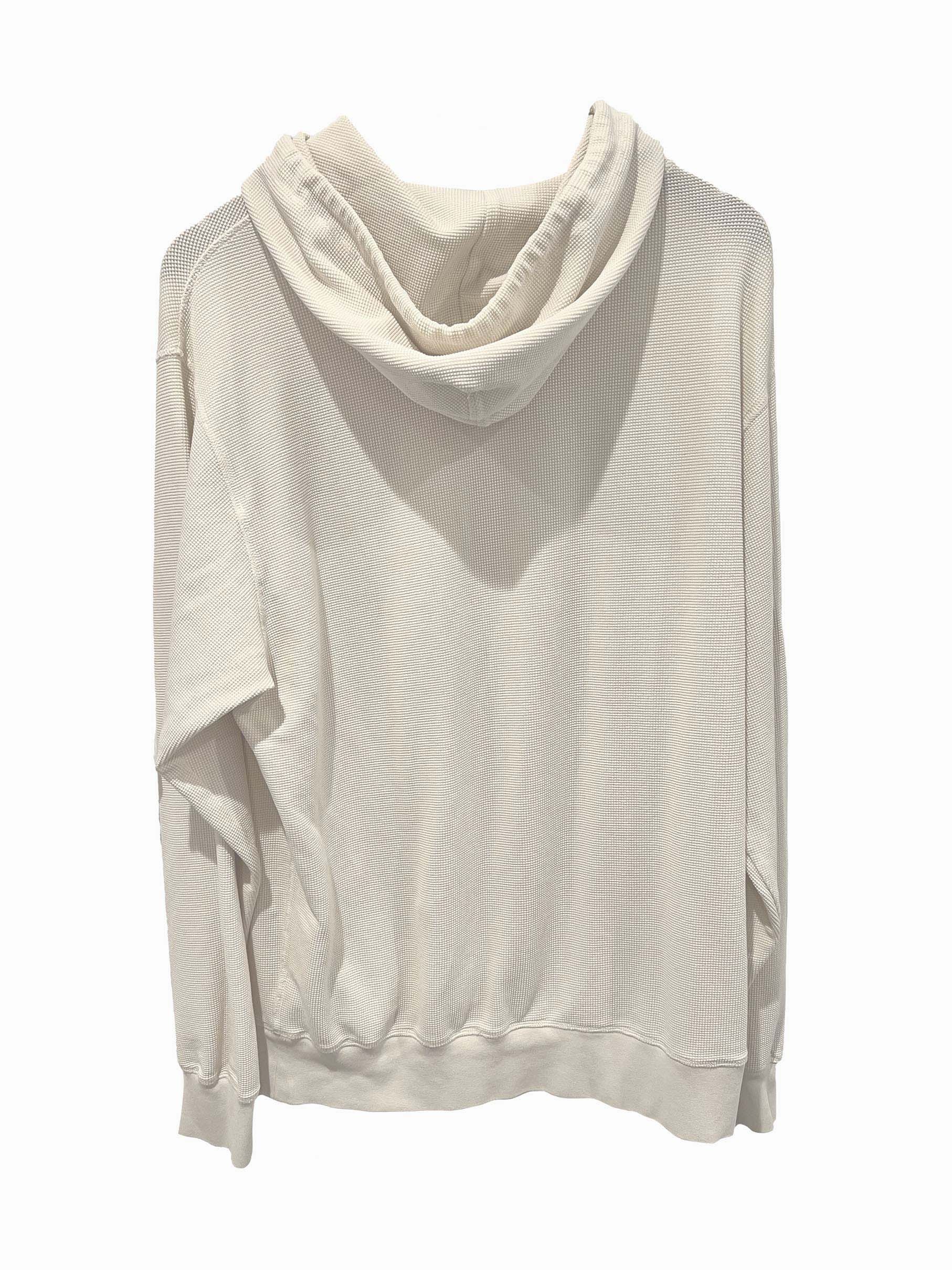 Helmut Lang Helmut Lang Off-White Waffle Hoodie Size US M / EU 48-50 / 2 - 3 Thumbnail