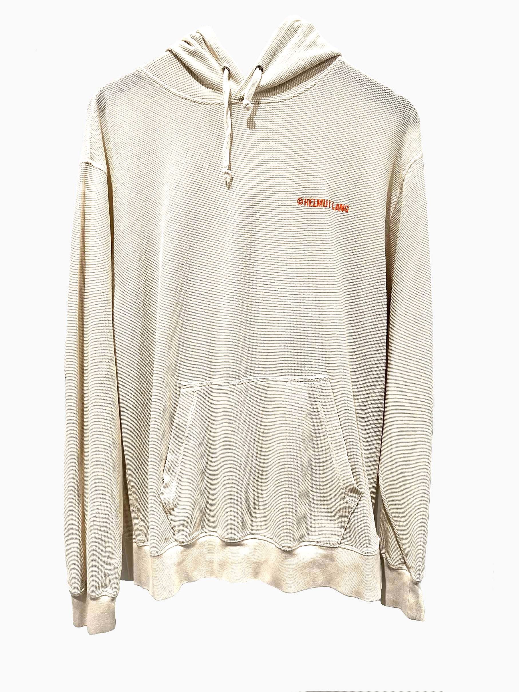 Helmut Lang Helmut Lang Off-White Waffle Hoodie Size US M / EU 48-50 / 2 - 2 Thumbnail