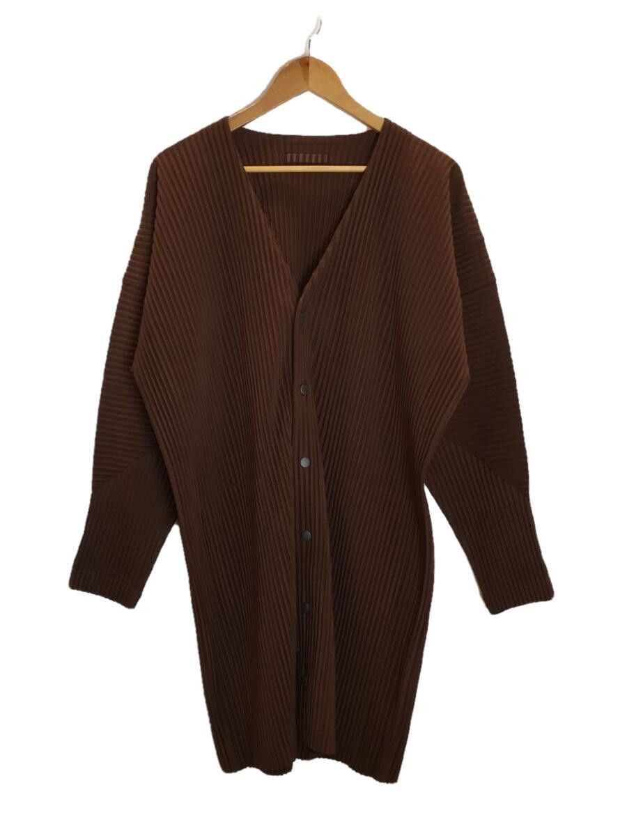 HOMME PLISSE Pleated long Cardigan