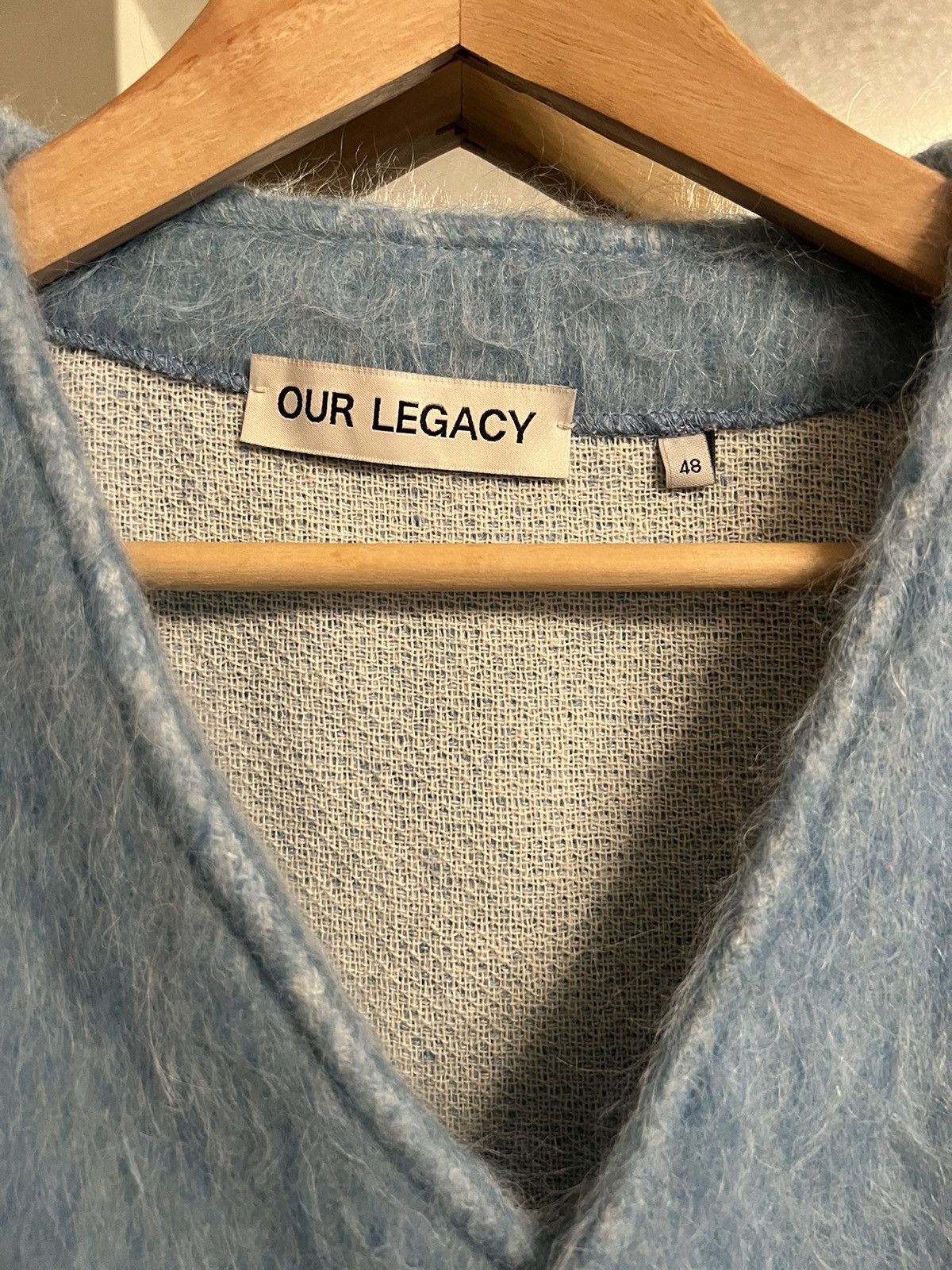 トップス OUR LEGACY CARDIGAN BABY BLUE MOHAIR Our Legacy - Cardigan Baby Blue Mohair | Our Legacy