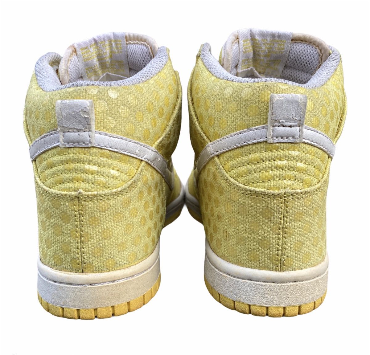 Nike × Vintage Nike Dunk High Polka Dot Vibrant Yellow White 2010 Size US 5.5 / EU 38 - 7 Thumbnail