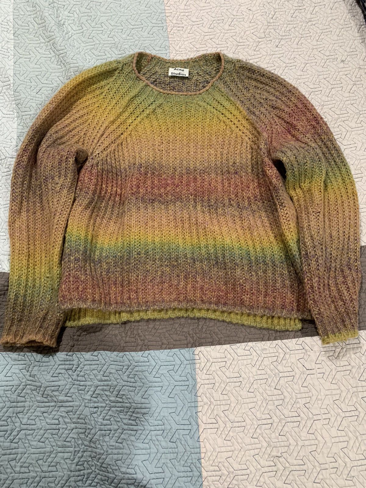 Acne Studios Acne studios fw 19 multi knit sweater rainbow  
