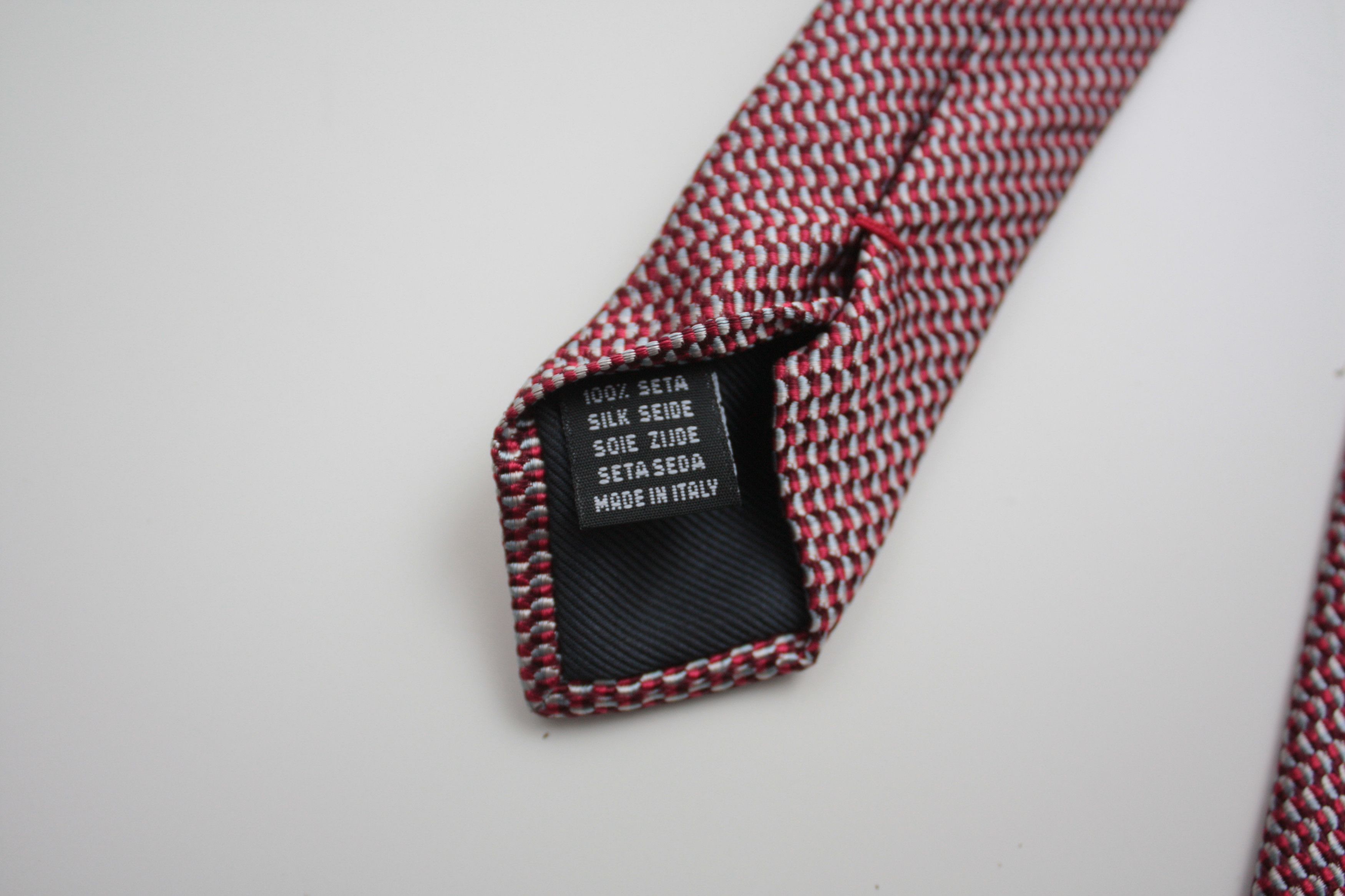 Moschino Moschino Red Silk Tie Made In Italy Size ONE SIZE - 4 Thumbnail