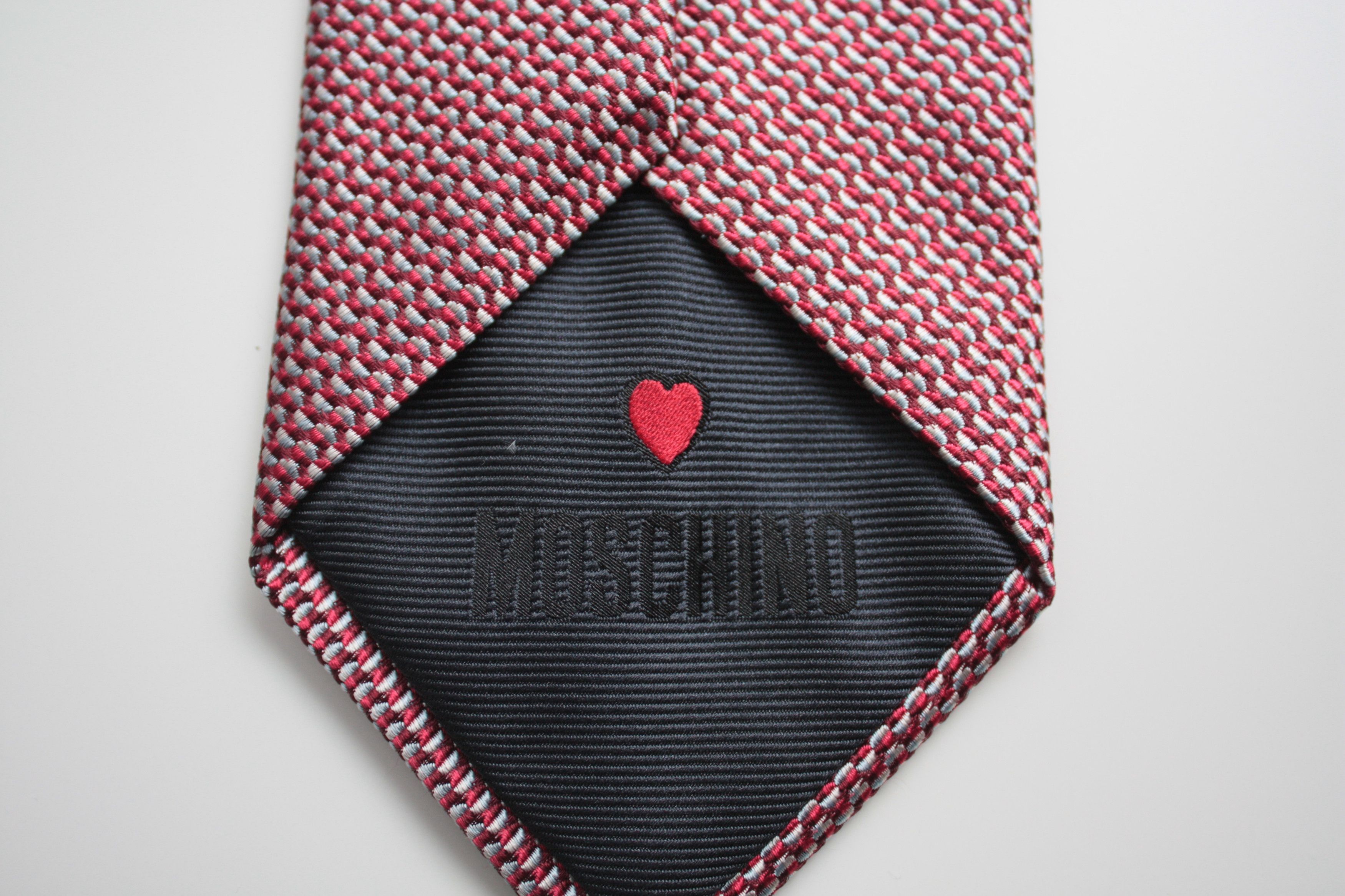 Moschino Moschino Red Silk Tie Made In Italy Size ONE SIZE - 2 Thumbnail