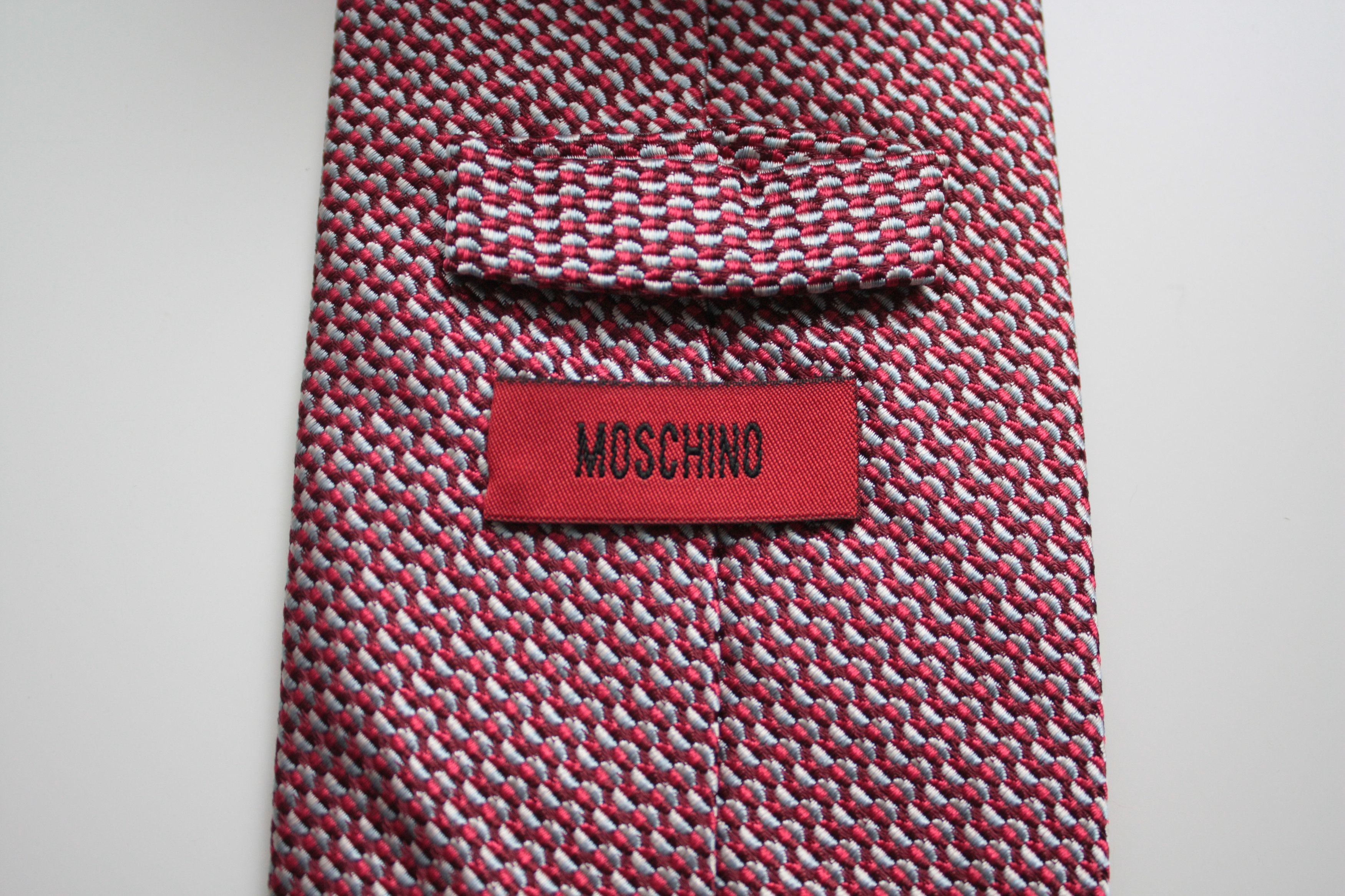Moschino Moschino Red Silk Tie Made In Italy Size ONE SIZE - 3 Thumbnail