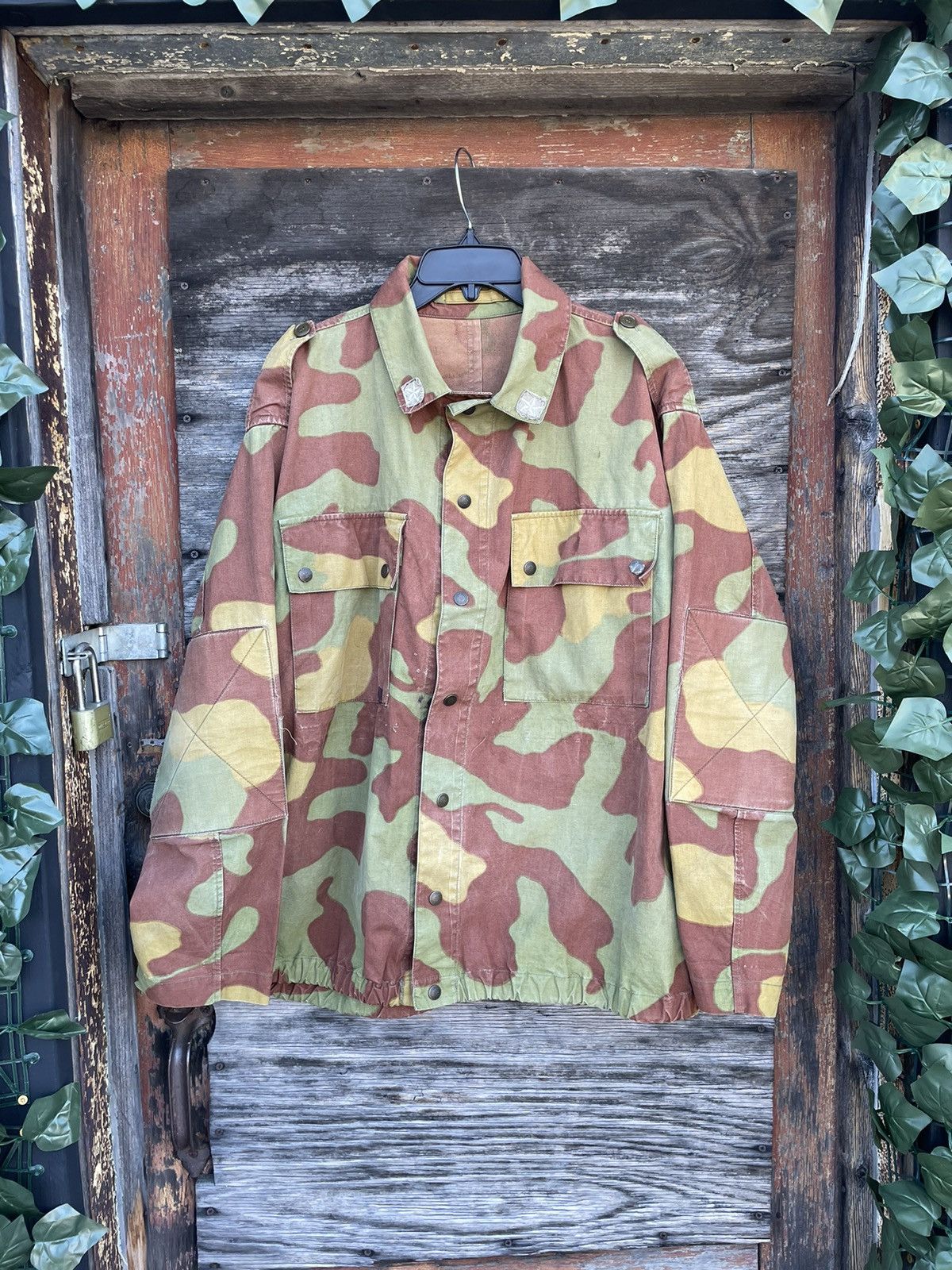 Vintage 50s Vintage Italian Army M29 San Marco Camo Jump Jacket 