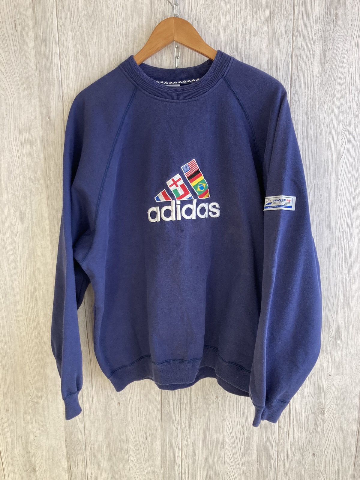 Adidas vintage pullover best sale