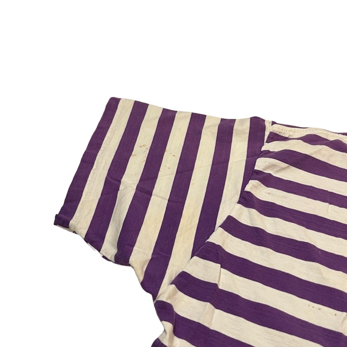 Guess × Vintage 90s Guess Jeans USA Striped Shirt Purple/White Size US L / EU 52-54 / 3 - 6 Thumbnail