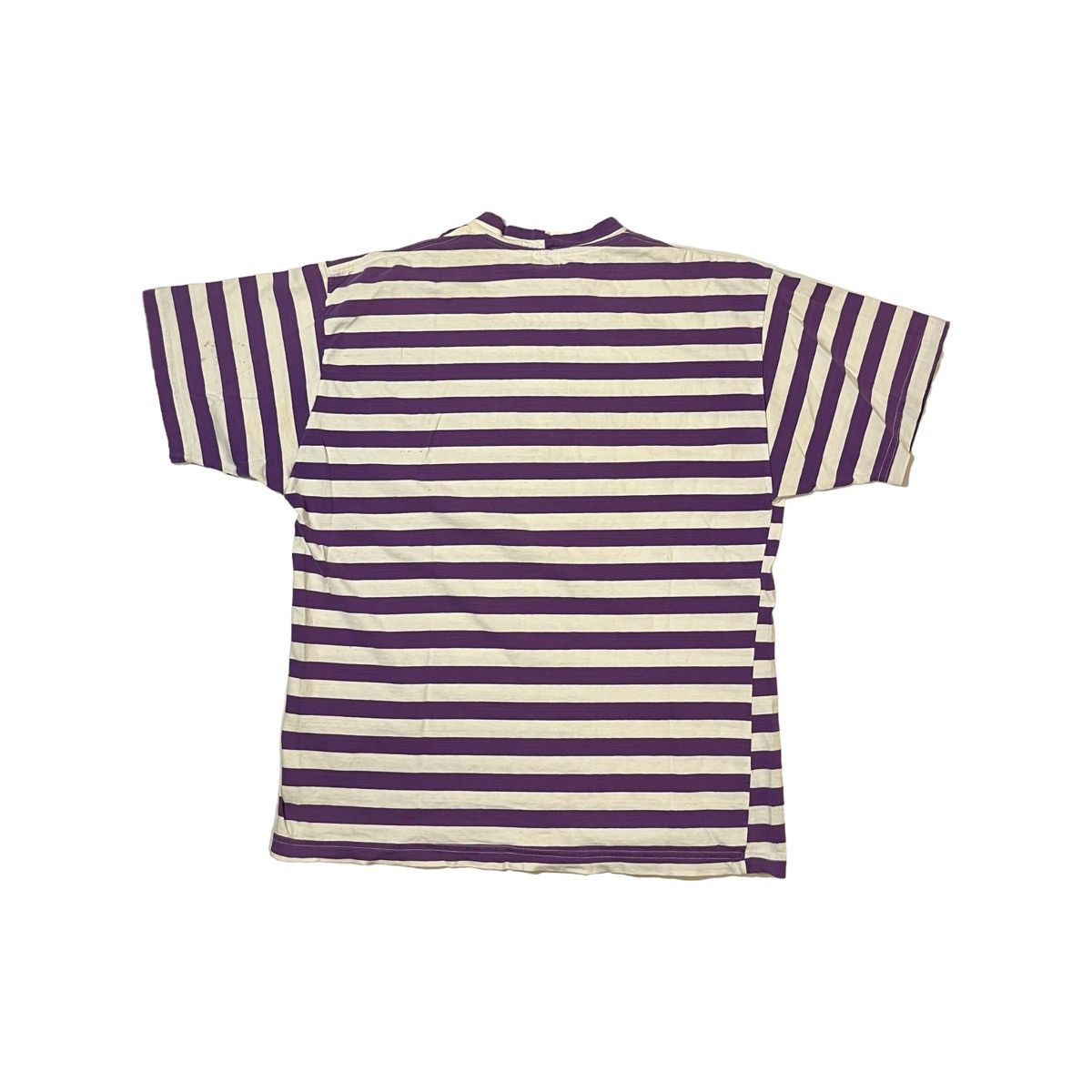 Guess × Vintage 90s Guess Jeans USA Striped Shirt Purple/White Size US L / EU 52-54 / 3 - 5 Thumbnail