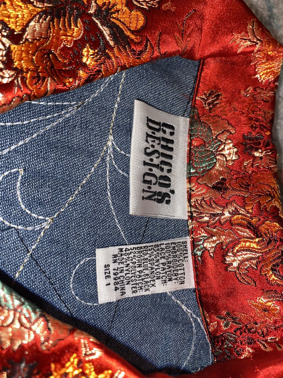 Chicos × Japanese Brand Chicos Design Embroidered Patchwork Denim Jacket Size M / US 6-8 / IT 42-44 - 6 Thumbnail