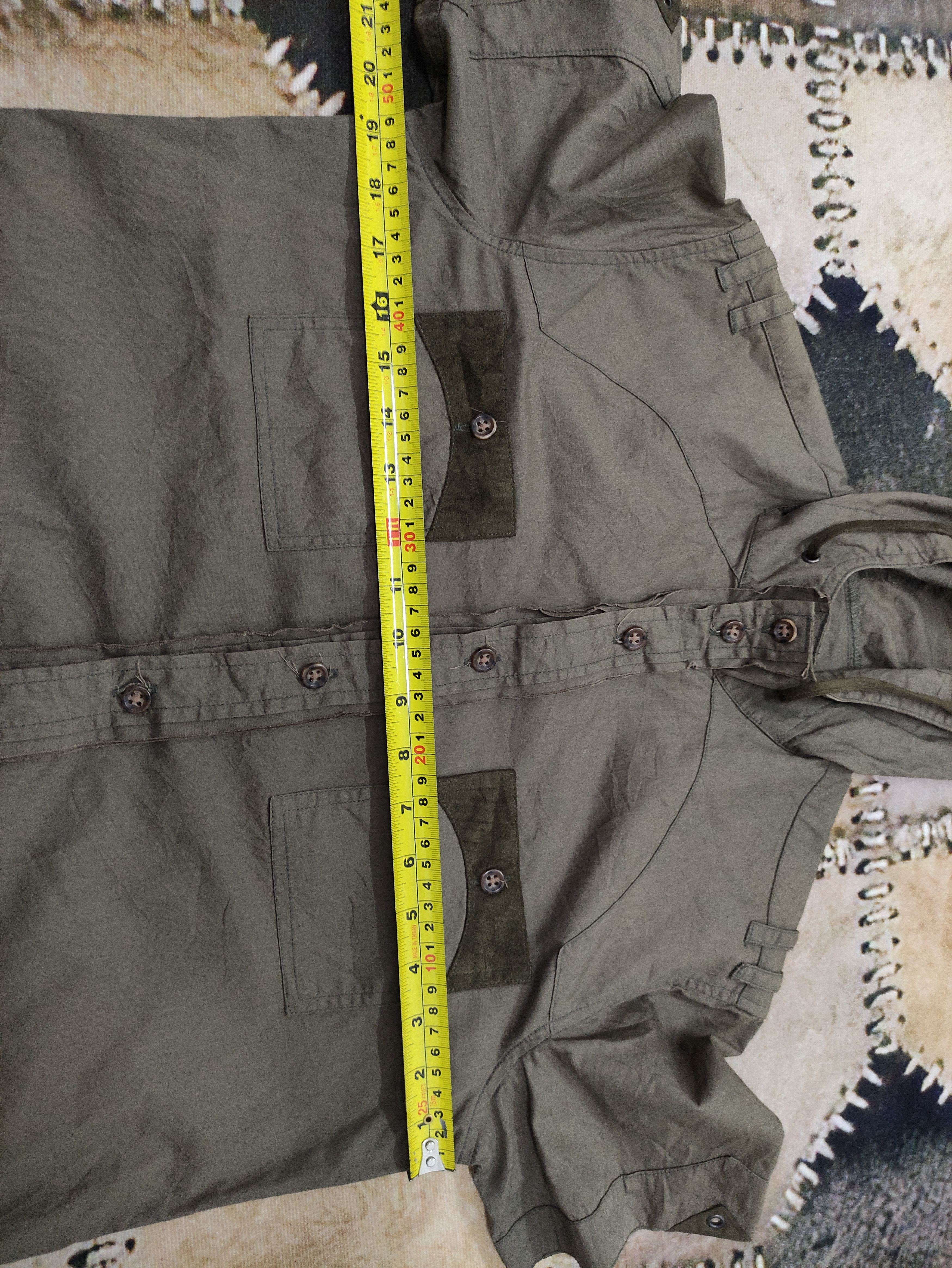 PPFM PPFM BUTTON UP SHORT SLEEVE WITH HOODIE Size US XS / EU 42 / 0 - 5 Thumbnail