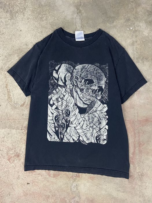 Vintage Vintage 90s Pushead Skull Art T Shirt 