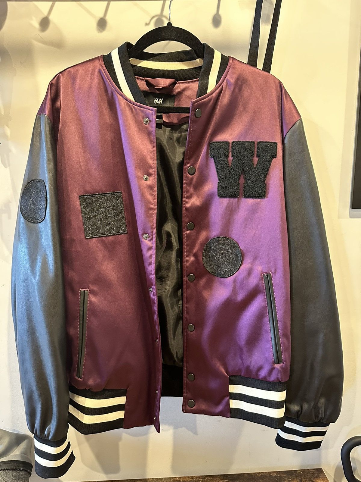 H&M XO THE WEEKND X H&M Bomber Varsity Jacket Rare OVO Big Logo Grailed