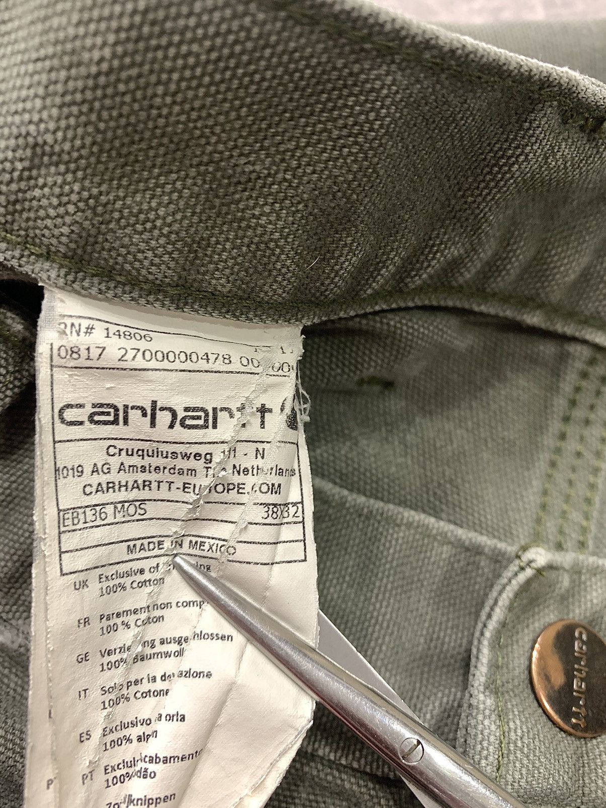 Carhartt × Vintage Carhartt double knee workwear pants Size US 36 / EU 52 - 6 Thumbnail
