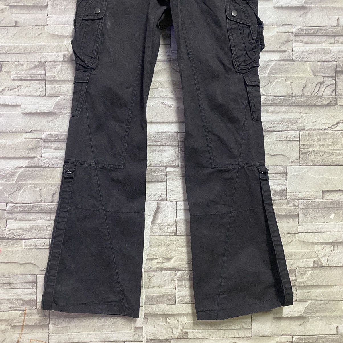 Japanese Brand Michel Klein Homme Cargo Flare Pants Bondage Size US 29 - 5 Thumbnail
