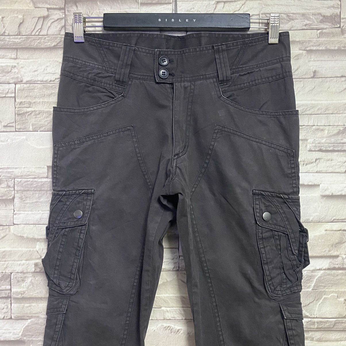 Japanese Brand Michel Klein Homme Cargo Flare Pants Bondage Size US 29 - 4 Thumbnail