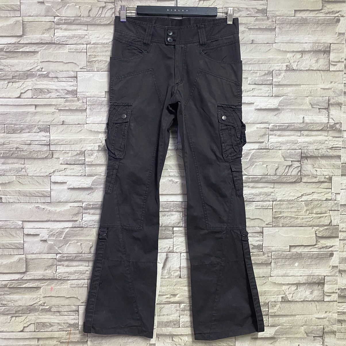 Japanese Brand Michel Klein Homme Cargo Flare Pants Bondage Size US 29 - 3 Thumbnail