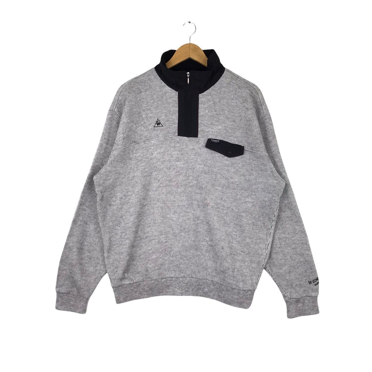 Vintage Le Coq Sportif Sweatshirt Pullover Half Zipper