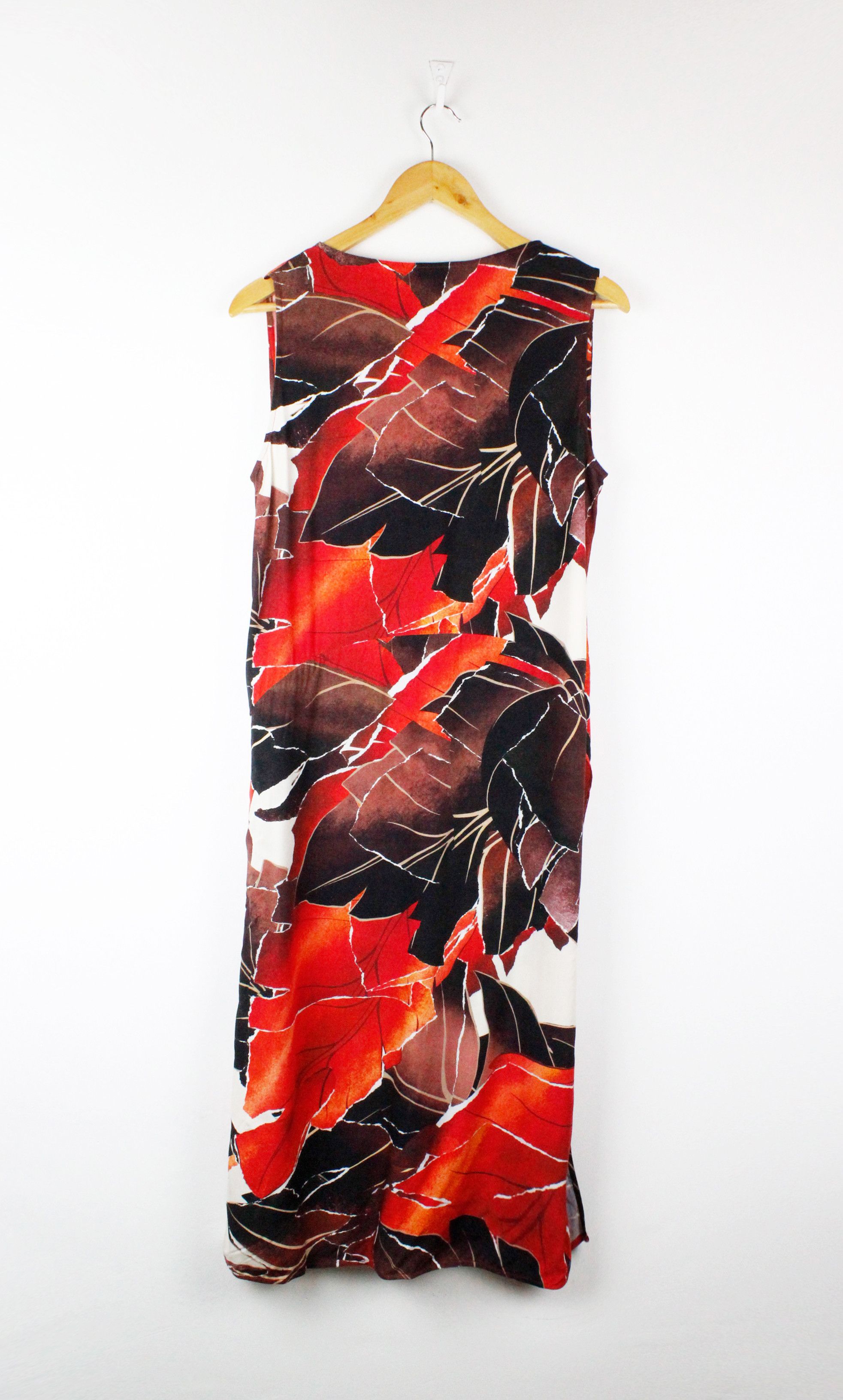 Acne Studios Womens Acne Studios Marzel Vi Pr Brown/Red Leave Tunic Dress Size M / US 6-8 / IT 42-44 - 9 Thumbnail