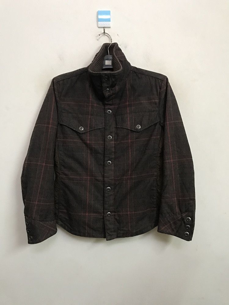 Nicole Club NICOLE CLUB FOR MEN Tartan High Collar Button Jacket Size US S / EU 44-46 / 1 - 1 Thumbnail