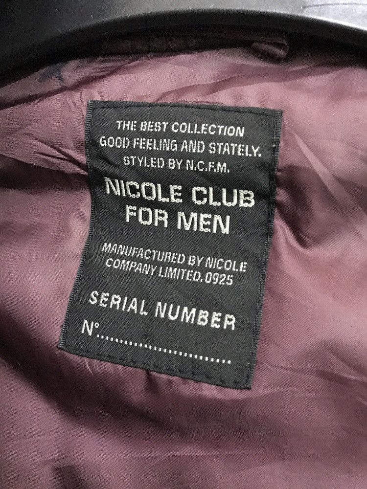 Nicole Club NICOLE CLUB FOR MEN Tartan High Collar Button Jacket Size US S / EU 44-46 / 1 - 13 Thumbnail
